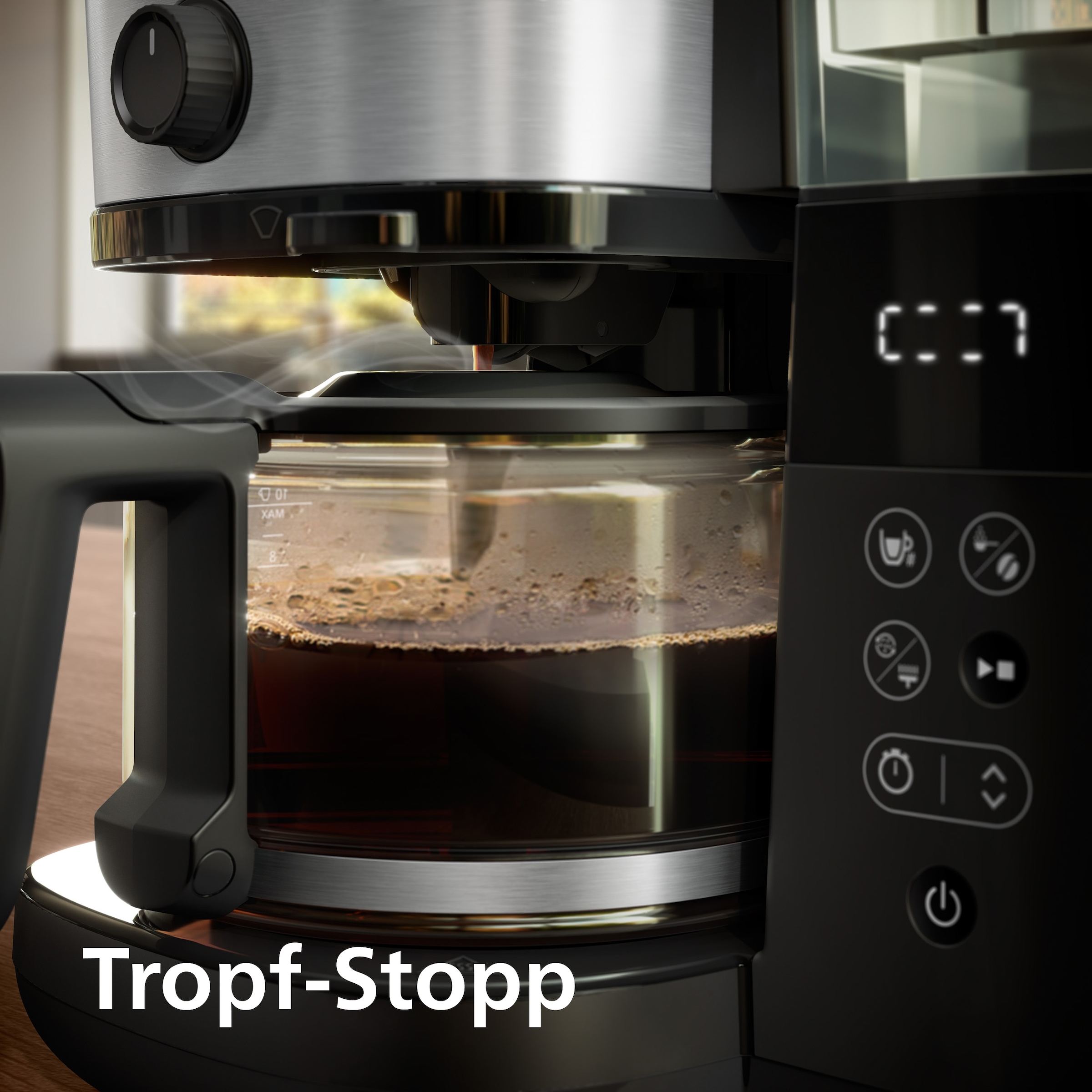 Philips Kaffeemaschine mit Mahlwerk »HD7900/90 All-in-1 Brew mit abnehmbarem Duo-Kaffeebohnenbehälter« Permanentfilter 1x4 mit Intensitätseinstellung, Glaskanne, Timer, Permanentfilter inkl.