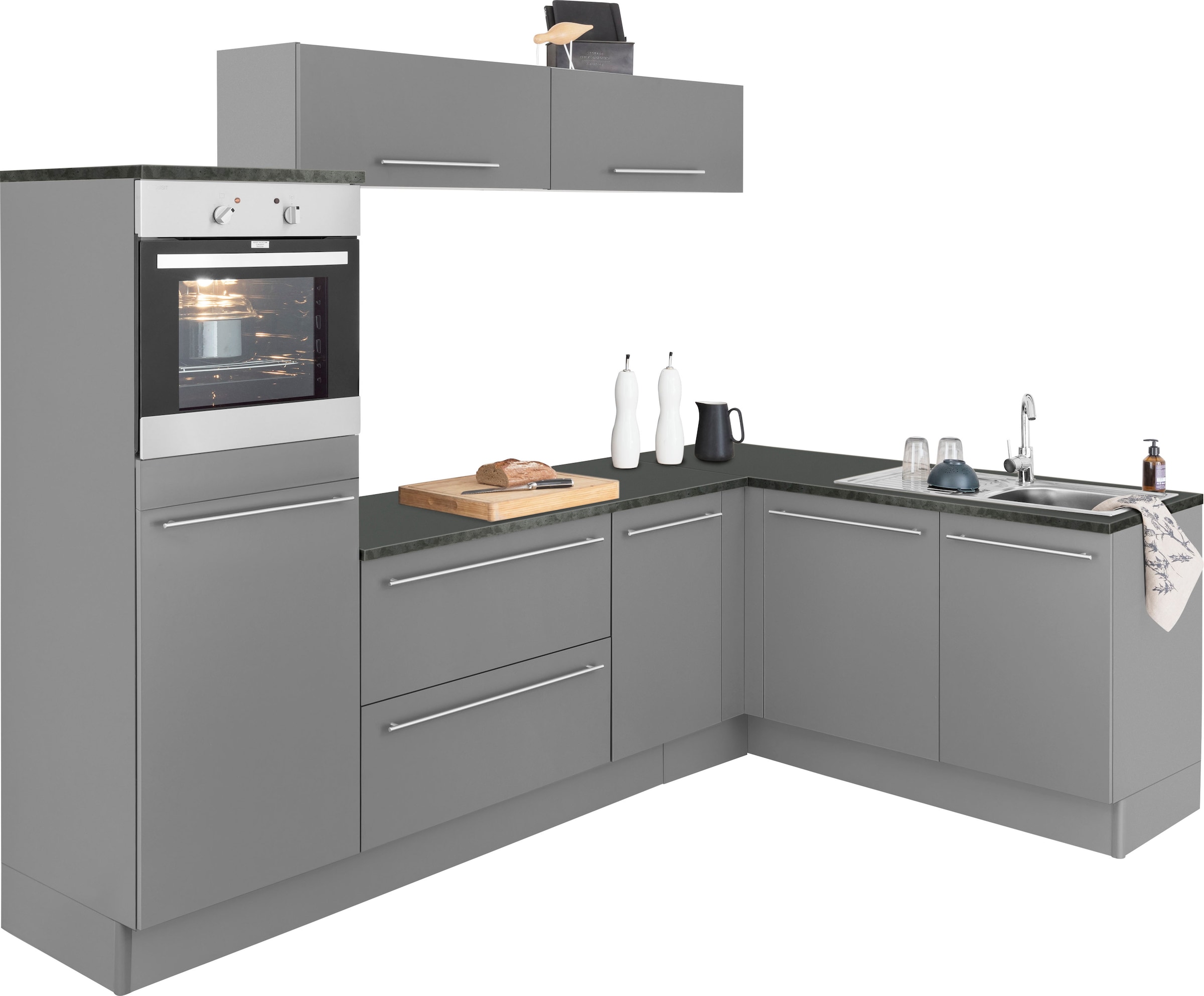 OPTIFIT Winkelküche »Bern« Stellbreite 265x175 cm, wahlweise mit E-Geräten