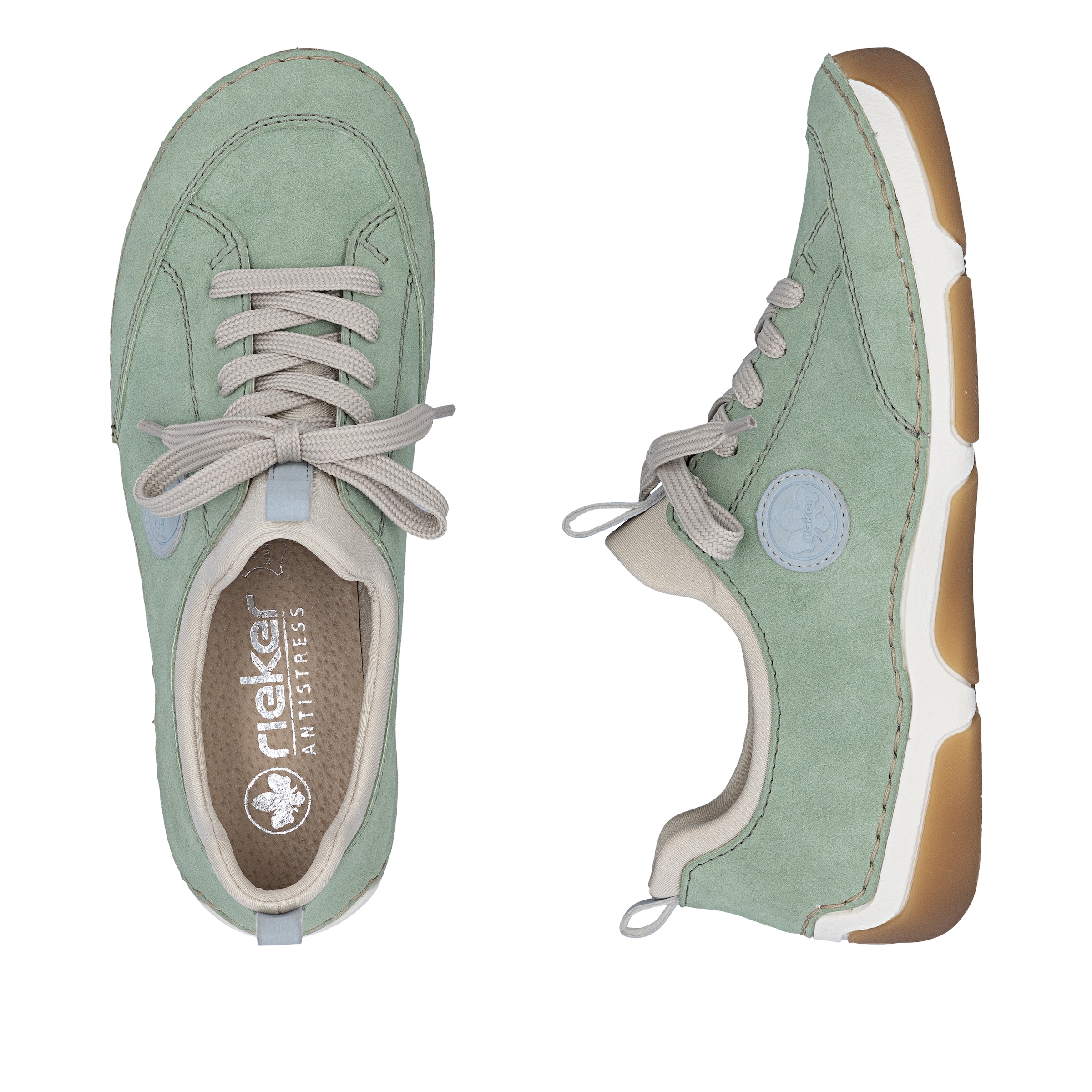 Rieker Slip-On Sneaker  Slipper, Schlupfschuh, Freizeitsneaker aus Lederimitat