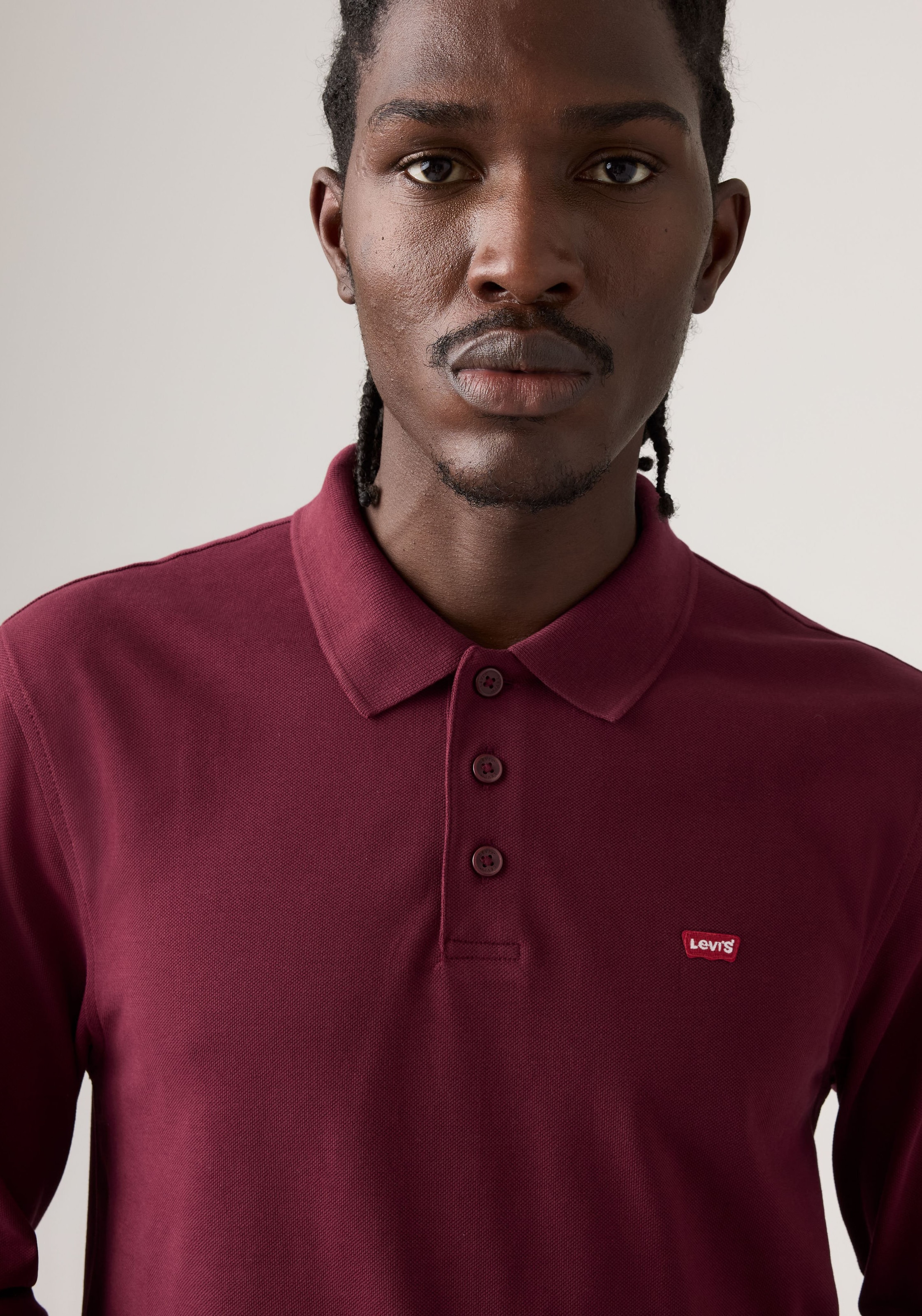 Levi's® Langarm-Poloshirt »LS HM POLO« Polokragenverschluss in 3-Knopf-Form