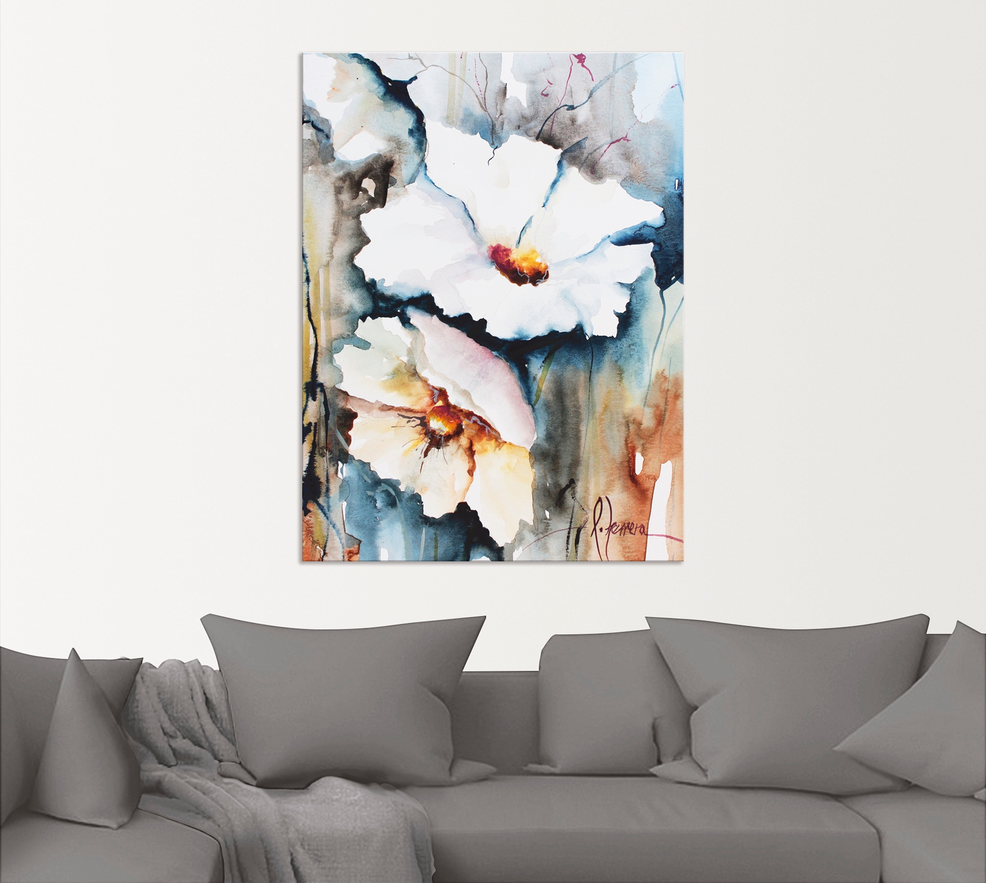 Artland Wandbild »Aquasblüten II«, Blumen, (1 St.), als Alubild, Outdoorbild, Leinwandbild, Poster in verschied. Größen