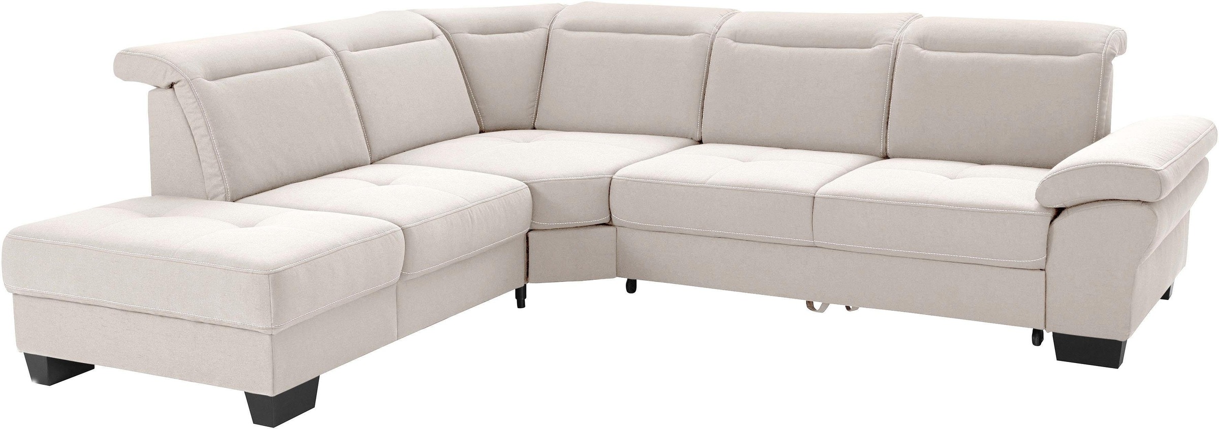 Home affaire Ecksofa »Cornwall L-Form« incl. Sitztiefenverstellung, mit Bet günstig online kaufen