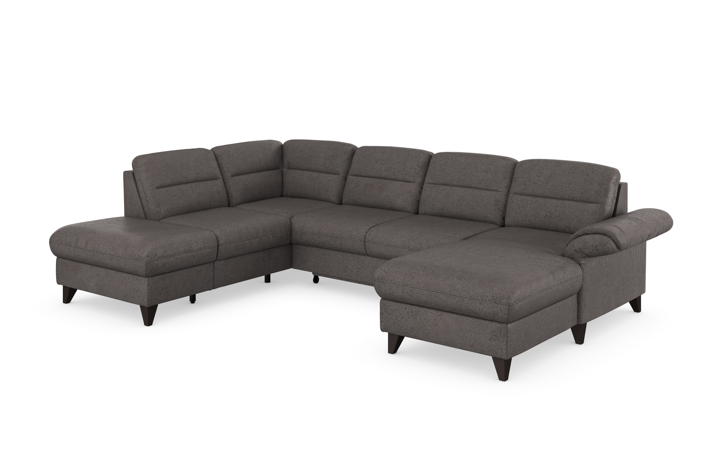 sit&more Wohnlandschaft »Mellum U-Form«, Federkern, wahlweise mit Bettfunktion, Stauraum und Armteilfunktion