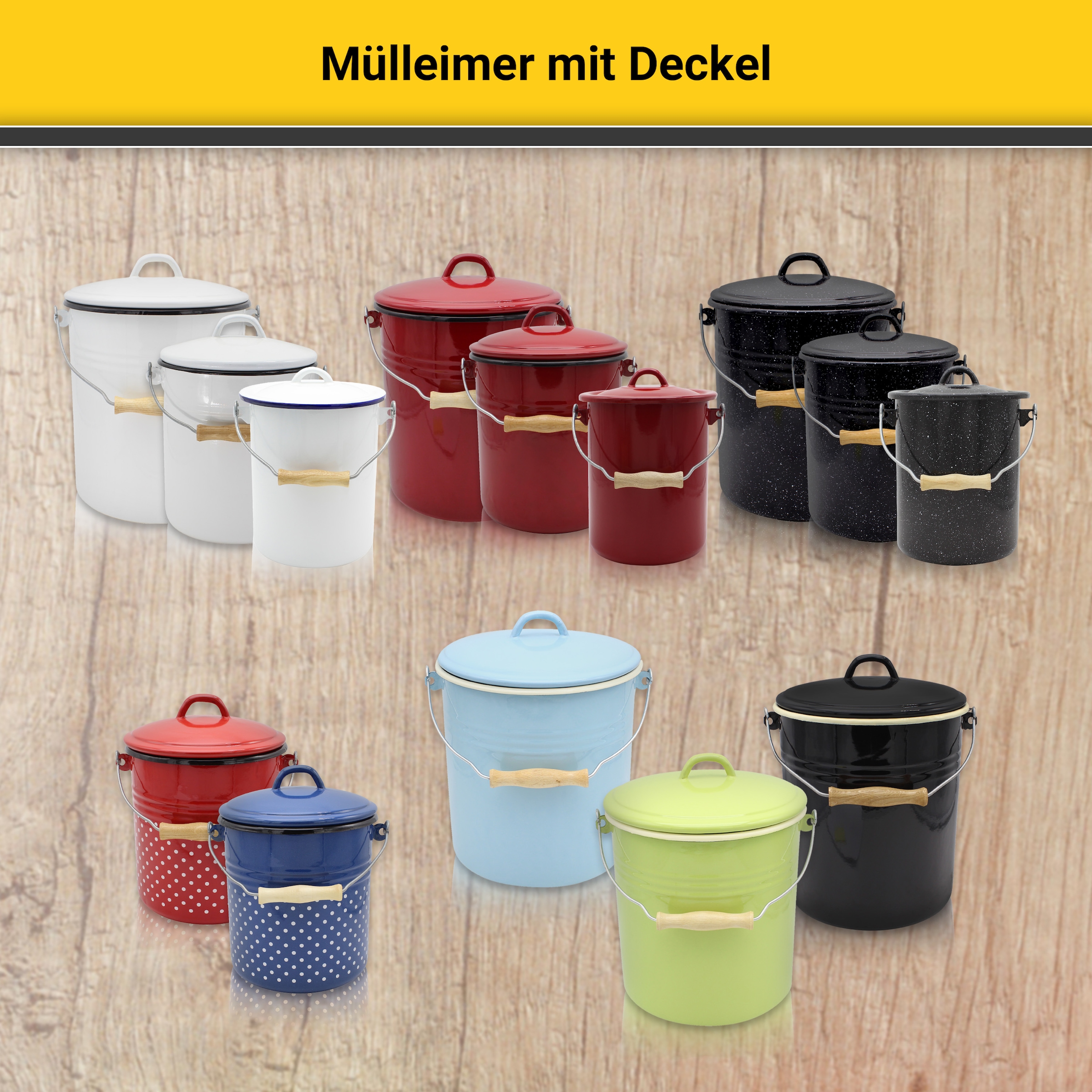 Krüger Mülleimer, schnitt- / kratzfeste Oberfläche, bakterienabweisend, extrem langlebig