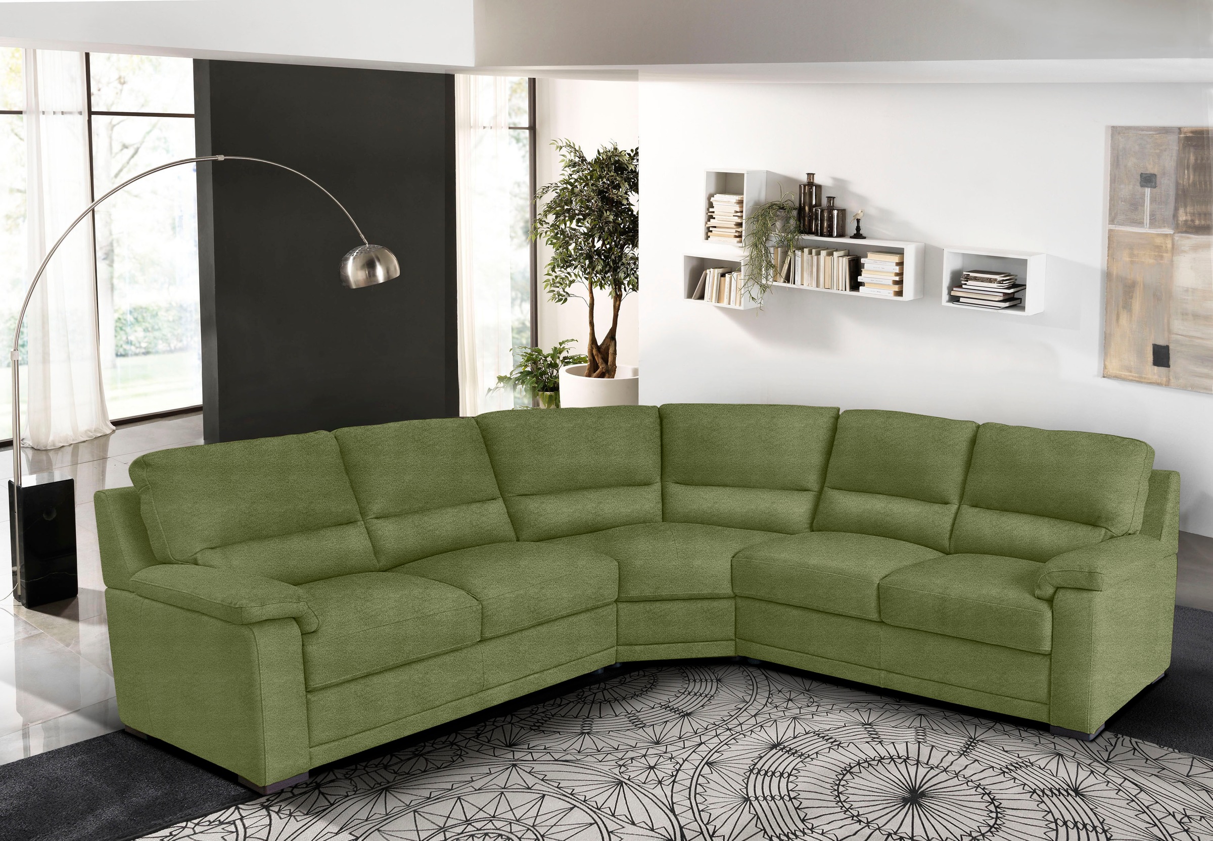 Egoitaliano Ecksofa "Doris, modernes Designerecksofa in hochwertigen Microf günstig online kaufen