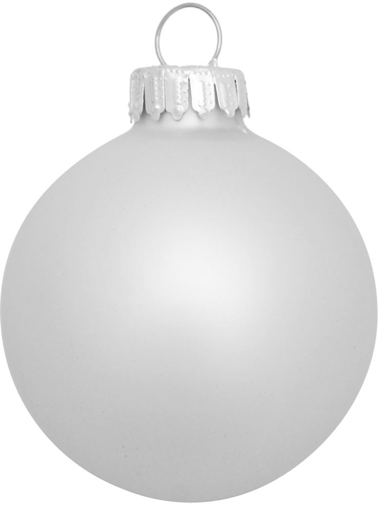 Krebs Glas Lauscha Weihnachtsbaumkugel »Glaskugelsortiment Silberfarben Glanz/Satin, Ø ca. 5 cm«, (Set, 12 St.), Weihnachtsdeko, Christbaumschmuck, Christbaumkugeln aus Glas