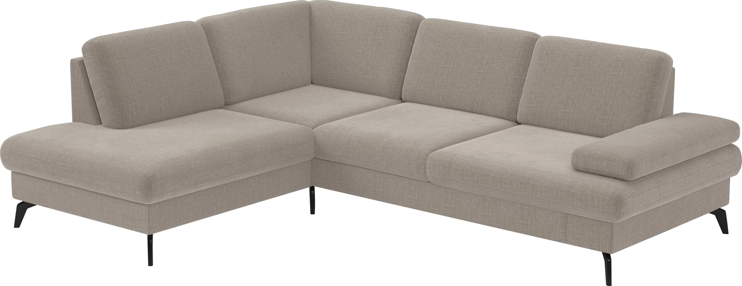 sit&more Ecksofa »Morris L-Form, inkl. Sitztiefenverstellung«, wahlweise mit Armteilverstellung, Bettfunktion & Bettkasten