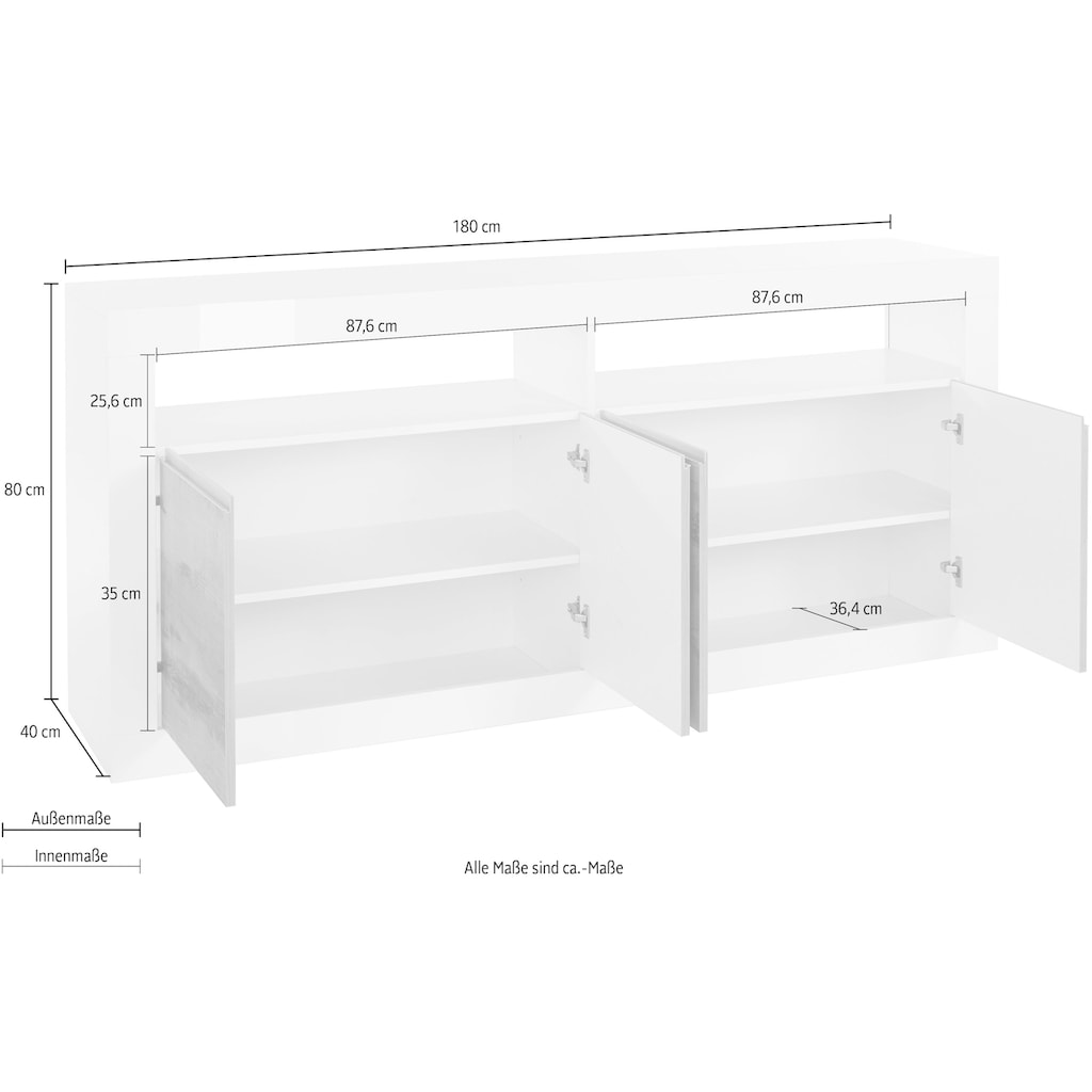 Tecnos Sideboard »Zoe«