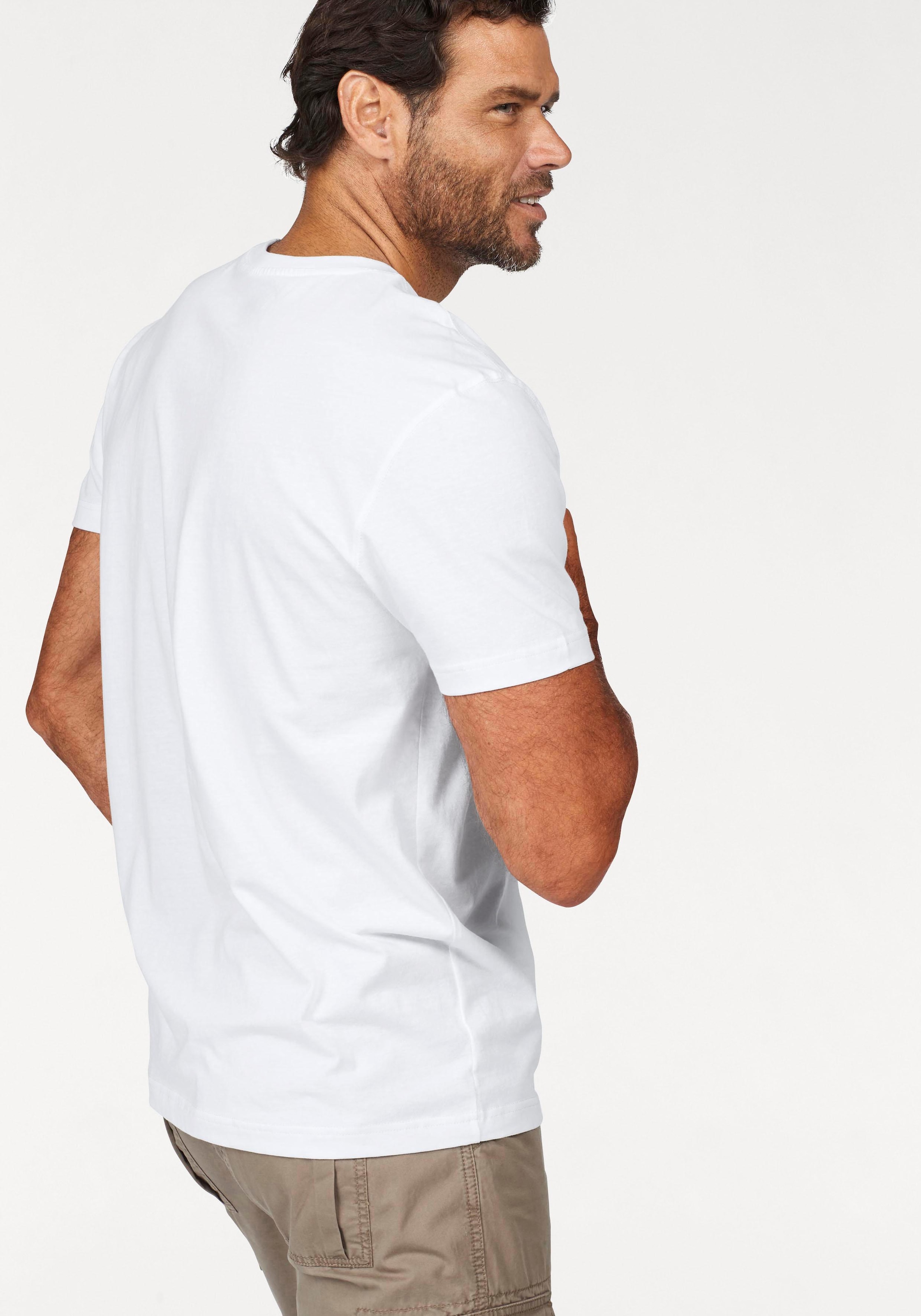Man's World T-Shirt, (3er-Pack), Kurzarm, normale Passform, aus Baumwolle, im 3er-Pack