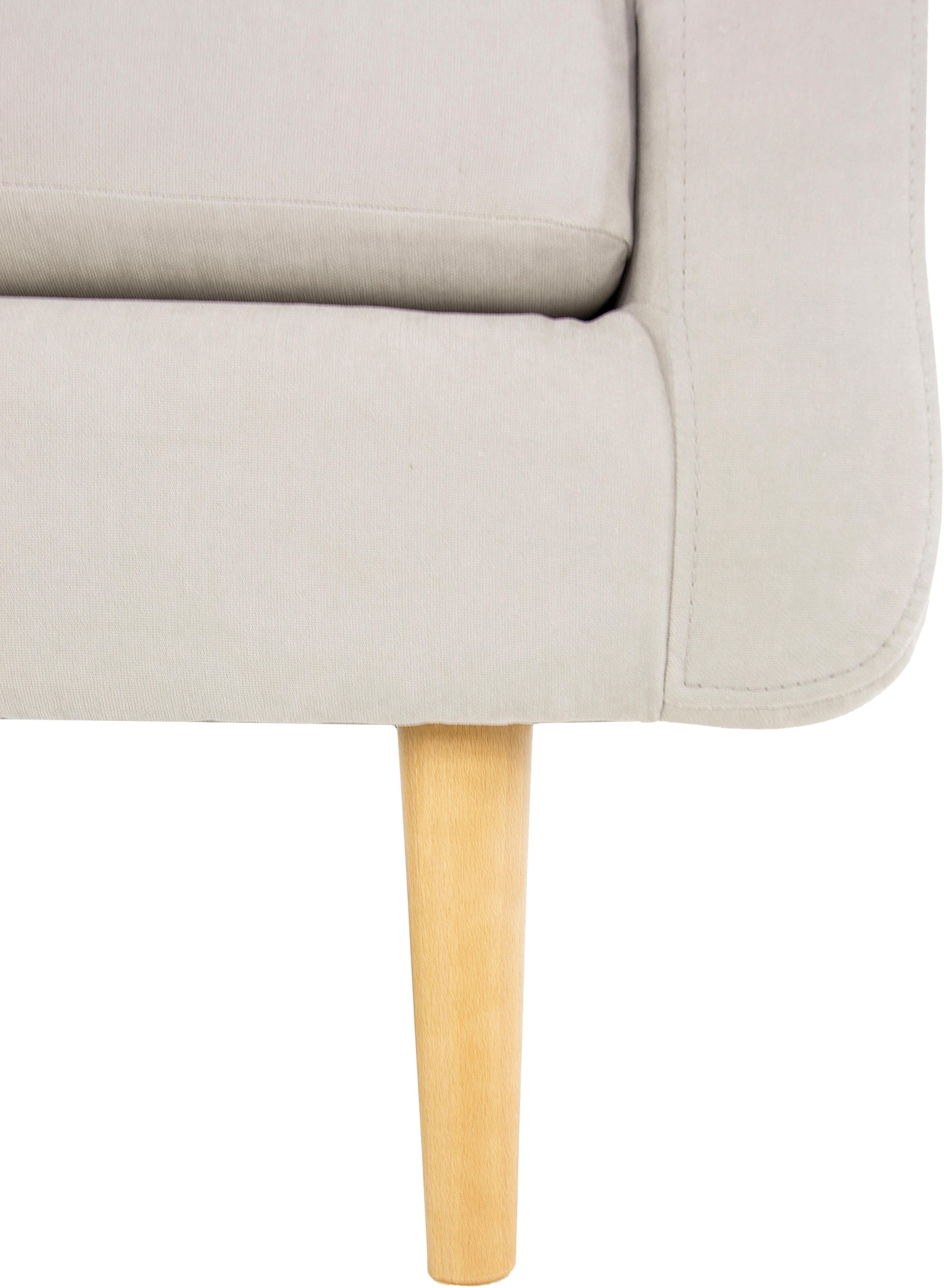 Home affaire Sessel »Brest«, mit Knopfheftung und Steppung im Rücken, geradliniges Design
