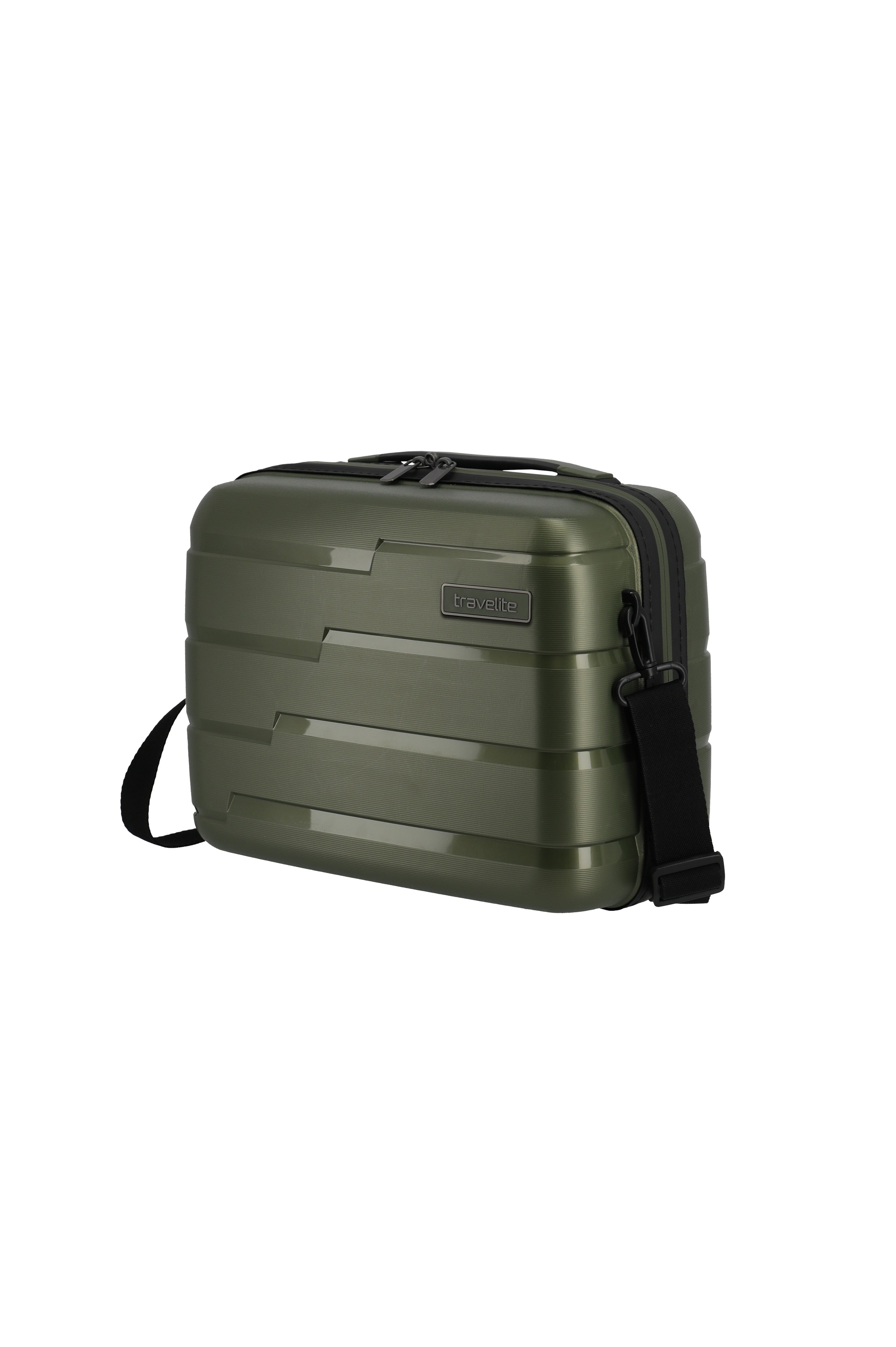 travelite Beautycase »AIR BASE Kosmetikkoffer Hartschale« mit TSA-Schloss und Aufsteckfunktion – robust und leicht