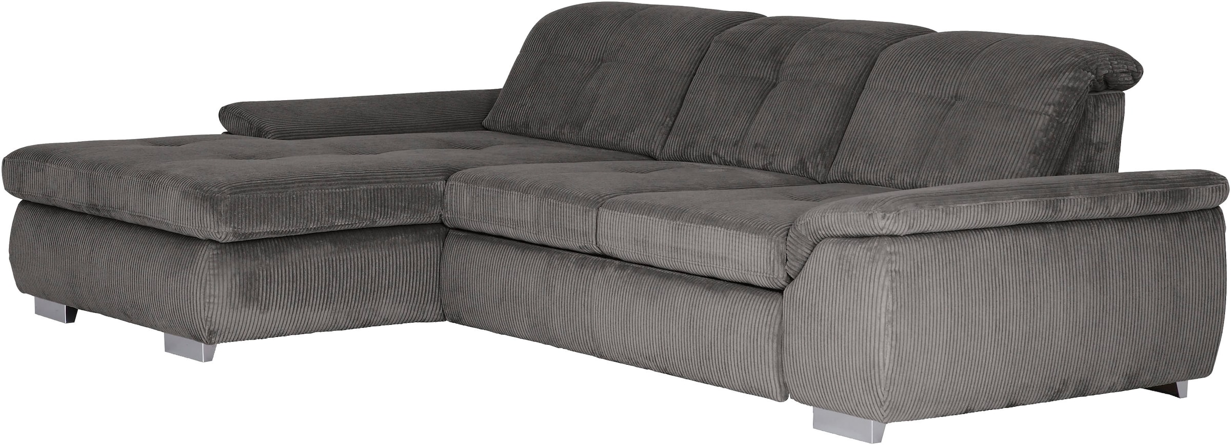 Die PlanBar Ecksofa »MP-IN16037 L-Form, Breite 289 cm, mit Kaltschaum-Polsterung« mit Sitztiefenverstellung & Zierkissen