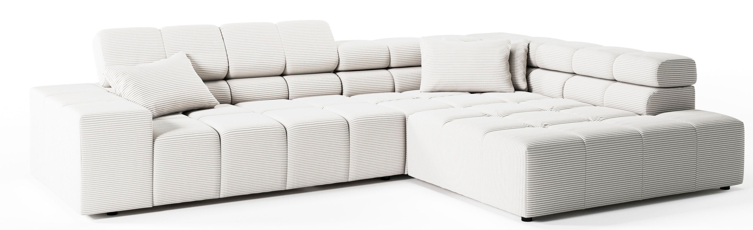 INOSIGN Ecksofa »Ancona incl. Kopfteilverstellung, OTTOs Choice, Breite 319cm, L-Form«, wahlweise motorische Sitztiefenverstellung, auch in Cord + Easy Care
