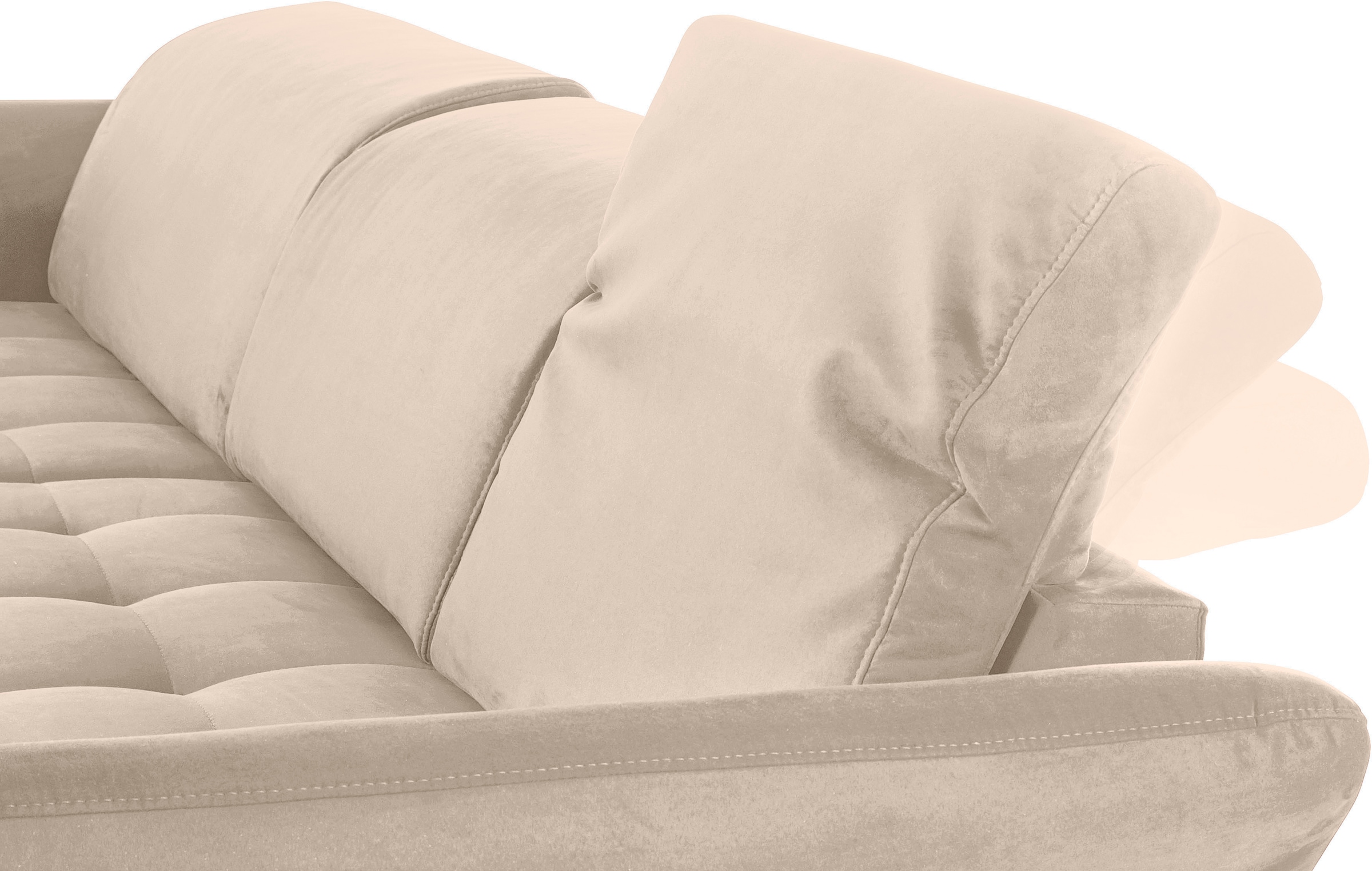 INOSIGN Ecksofa »Fresh L-Form« Federkern, wahlweise Kopfteilverstellung und motorischer Vorziehsitz