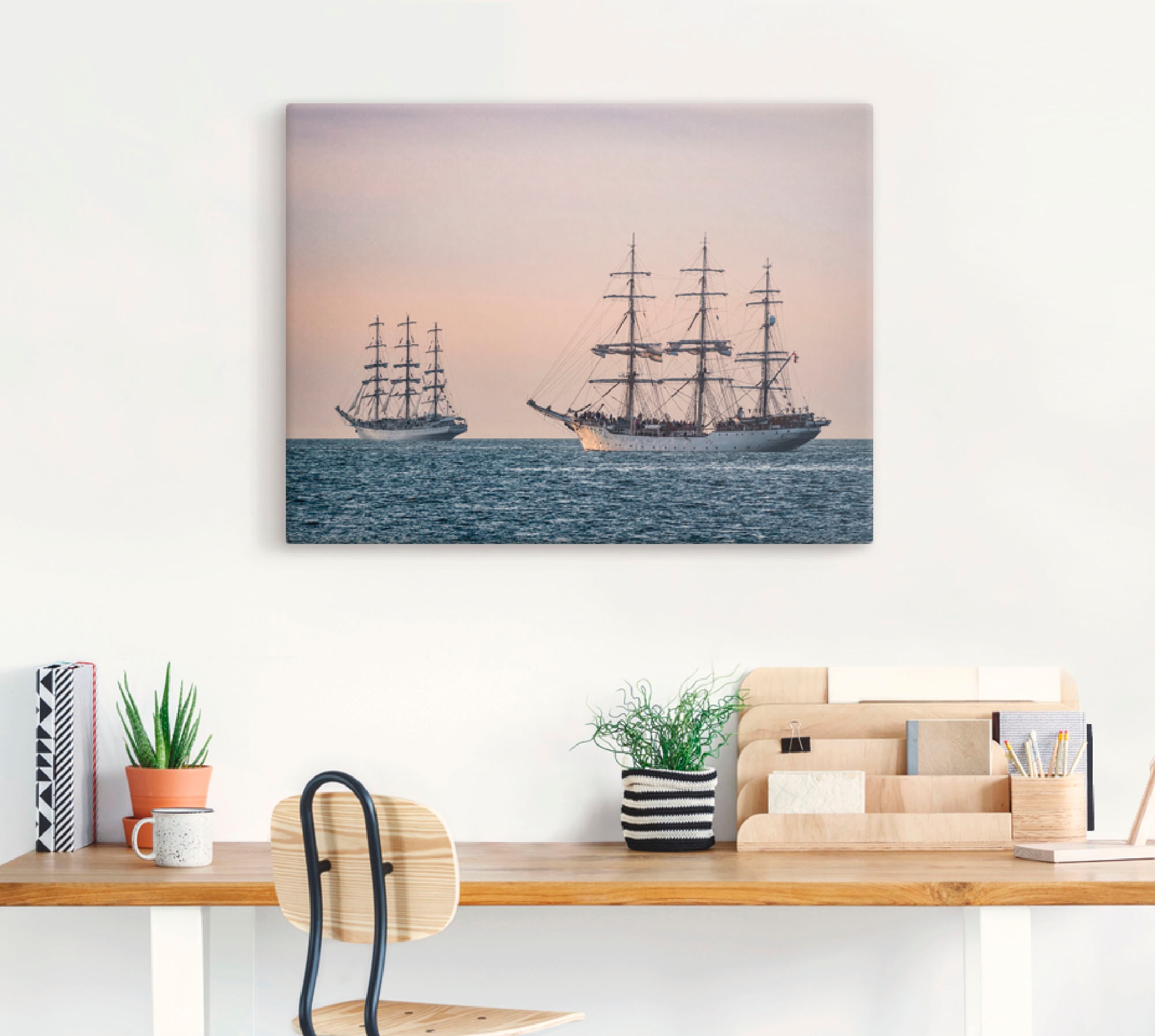 Artland Wandbild »Segelschiffe Hansesail in Rostock«, Boote & Schiffe, (1 St.), als Leinwandbild, Wandaufkleber oder Poster in versch. Größen