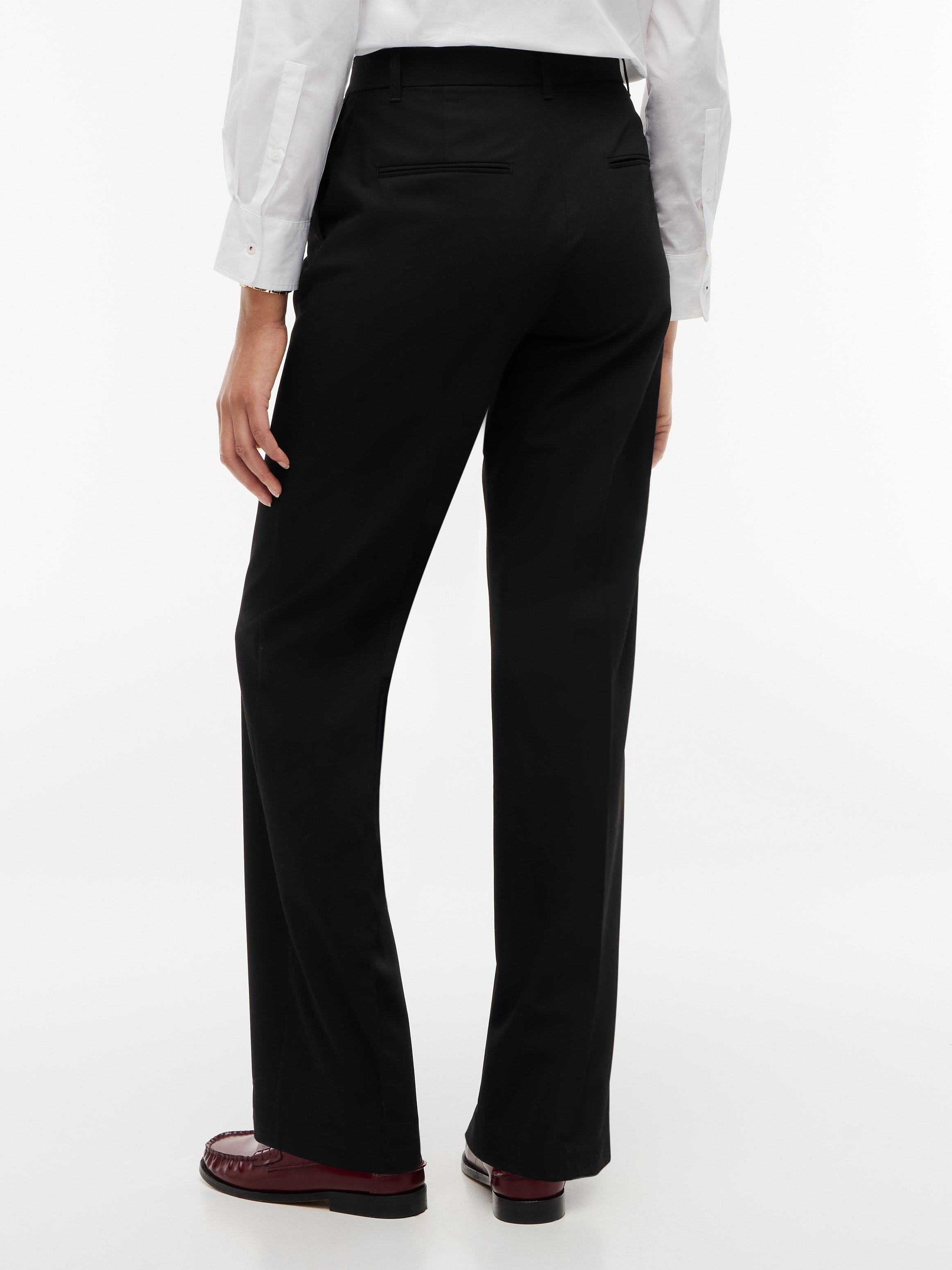 Tommy Hilfiger Anzughose »VISCOSE BLEND STRAIGHT PANT«  Materialmix, straight fit, in großen Größen