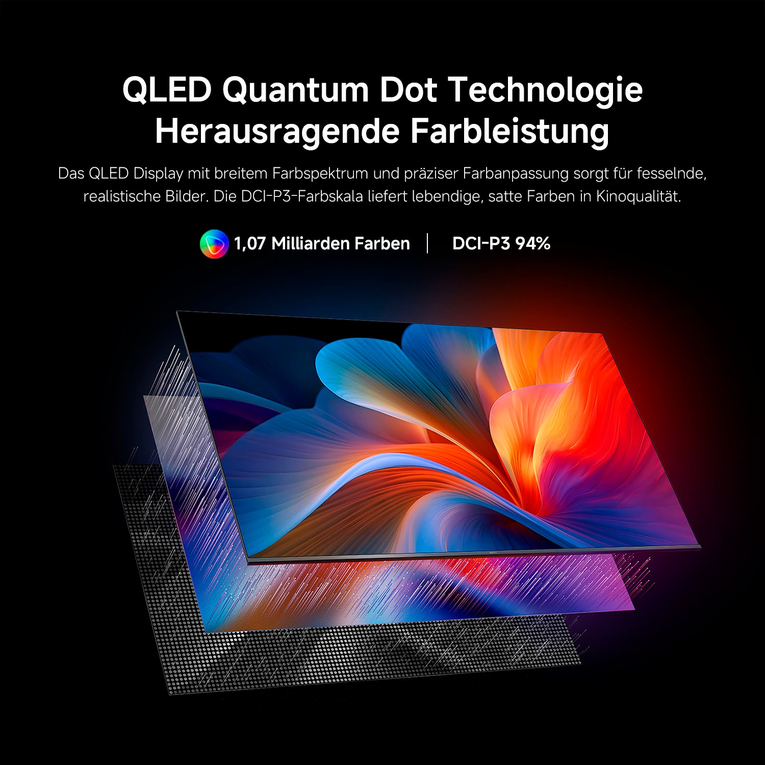 Xiaomi QLED-Fernseher »L50MB-APEU« 125 cm/50 ″ Smart-TV Xiaomi TV A Pro 50 (2026)