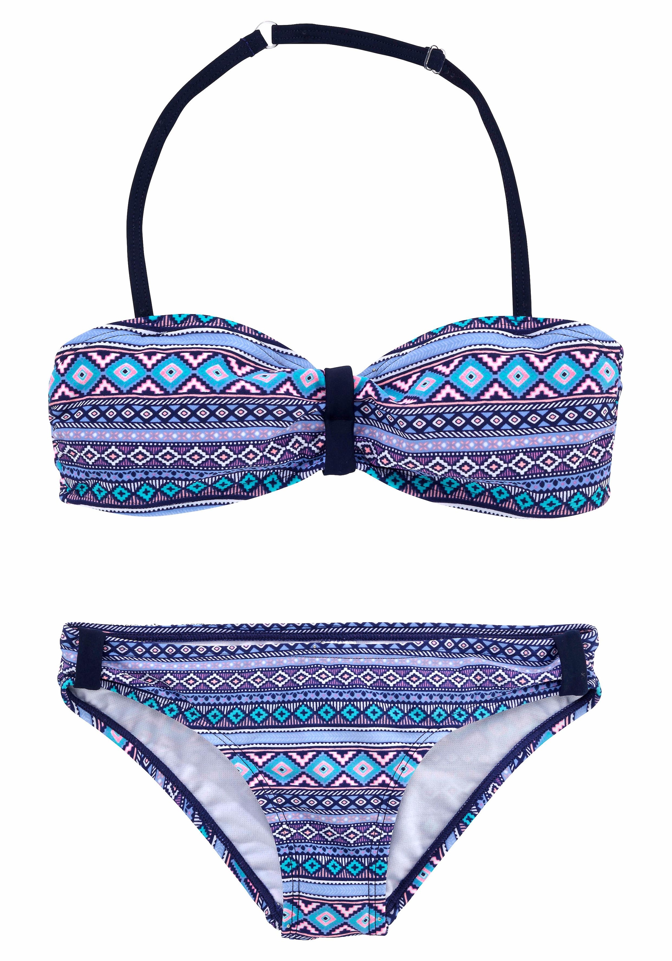 s.Oliver Bandeau-Bikini, mit Ethno-Print