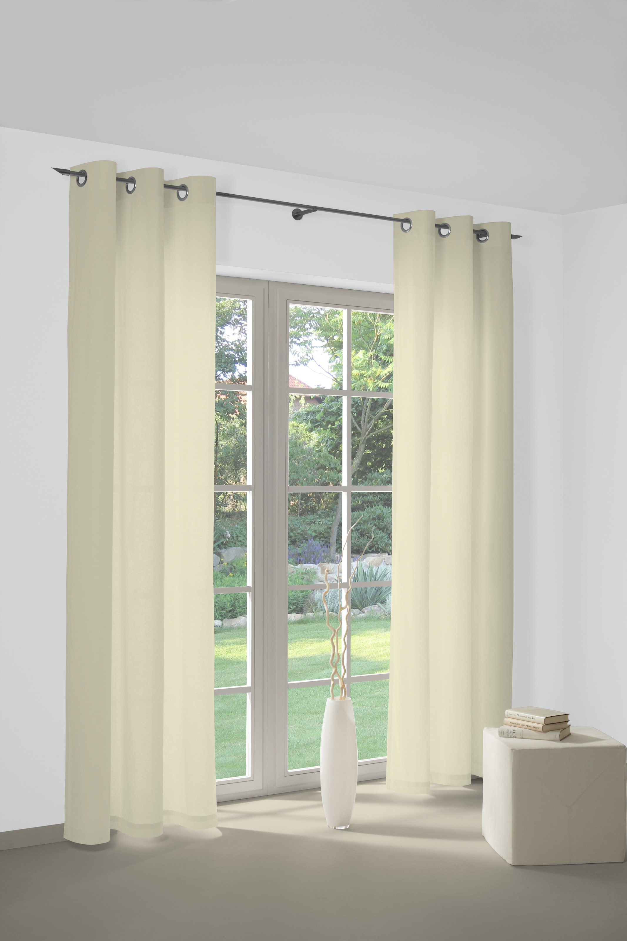 Wirth Vorhang »WirthNatur« Ösen 1 Stk. tlg. 1-lagig günstig online kaufen