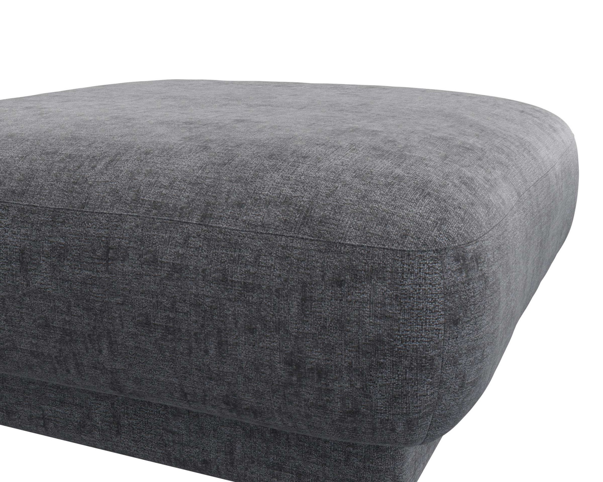 FLEXLUX Pouf »Molino, Fußhocker, Sitzhocker, Polsterhocker«, Kaltschaum & Stahl-Wellen, Füsse Schwarz