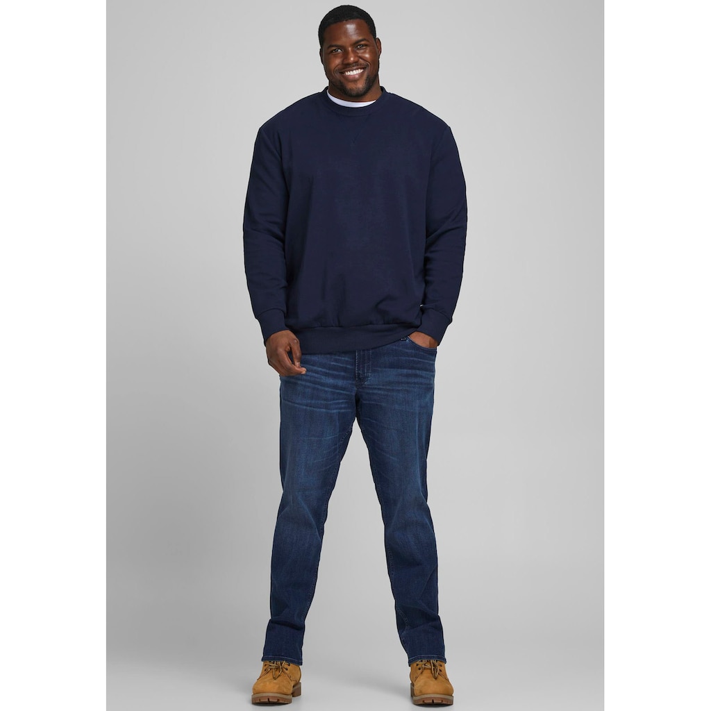 Jack & Jones PlusSize Sweatshirt »BASIC SWEAT CREW NECK«, (Packung)