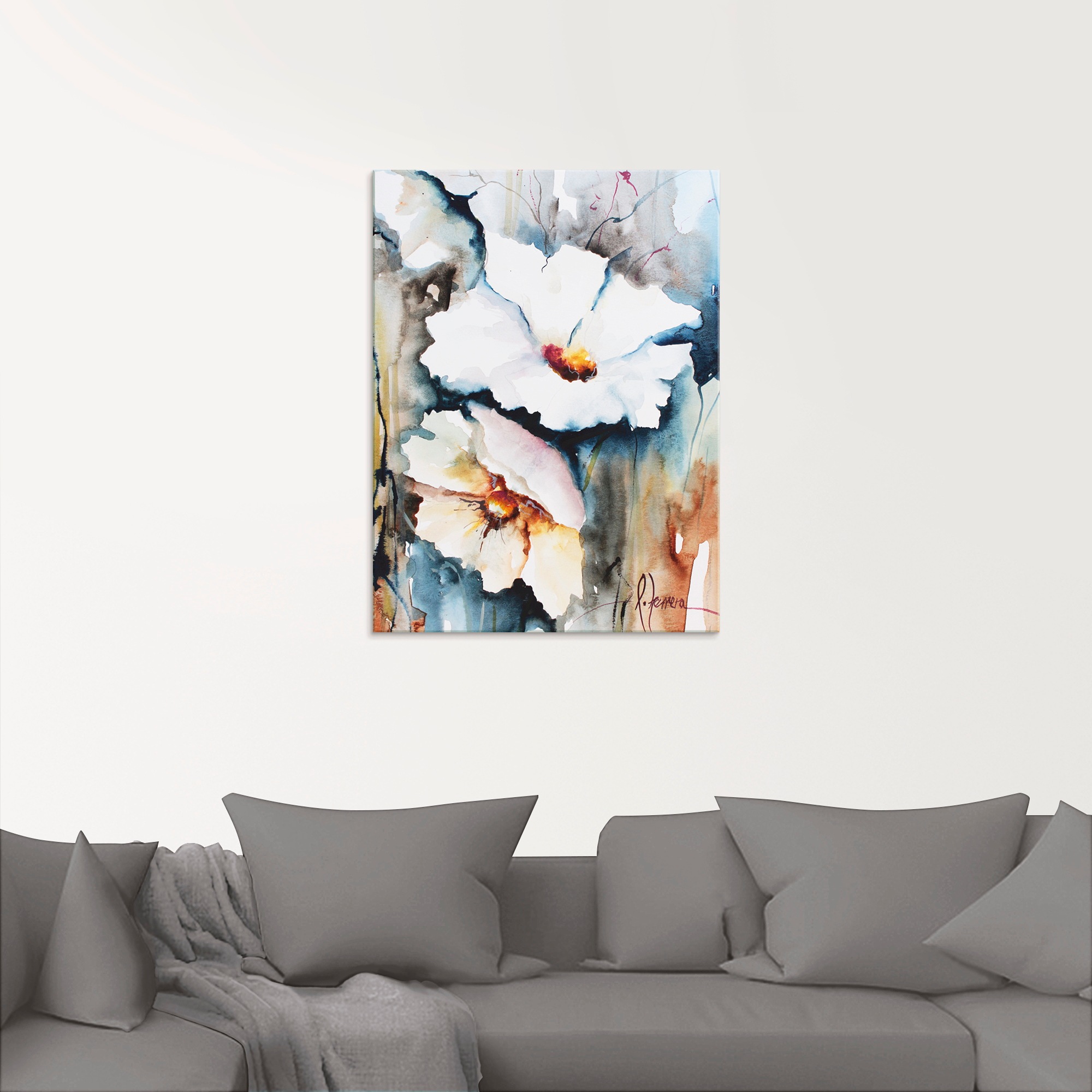 Artland Glasbild »Aquasblüten II« 1 Stk. tlg. in verschiedenen Größen günstig online kaufen