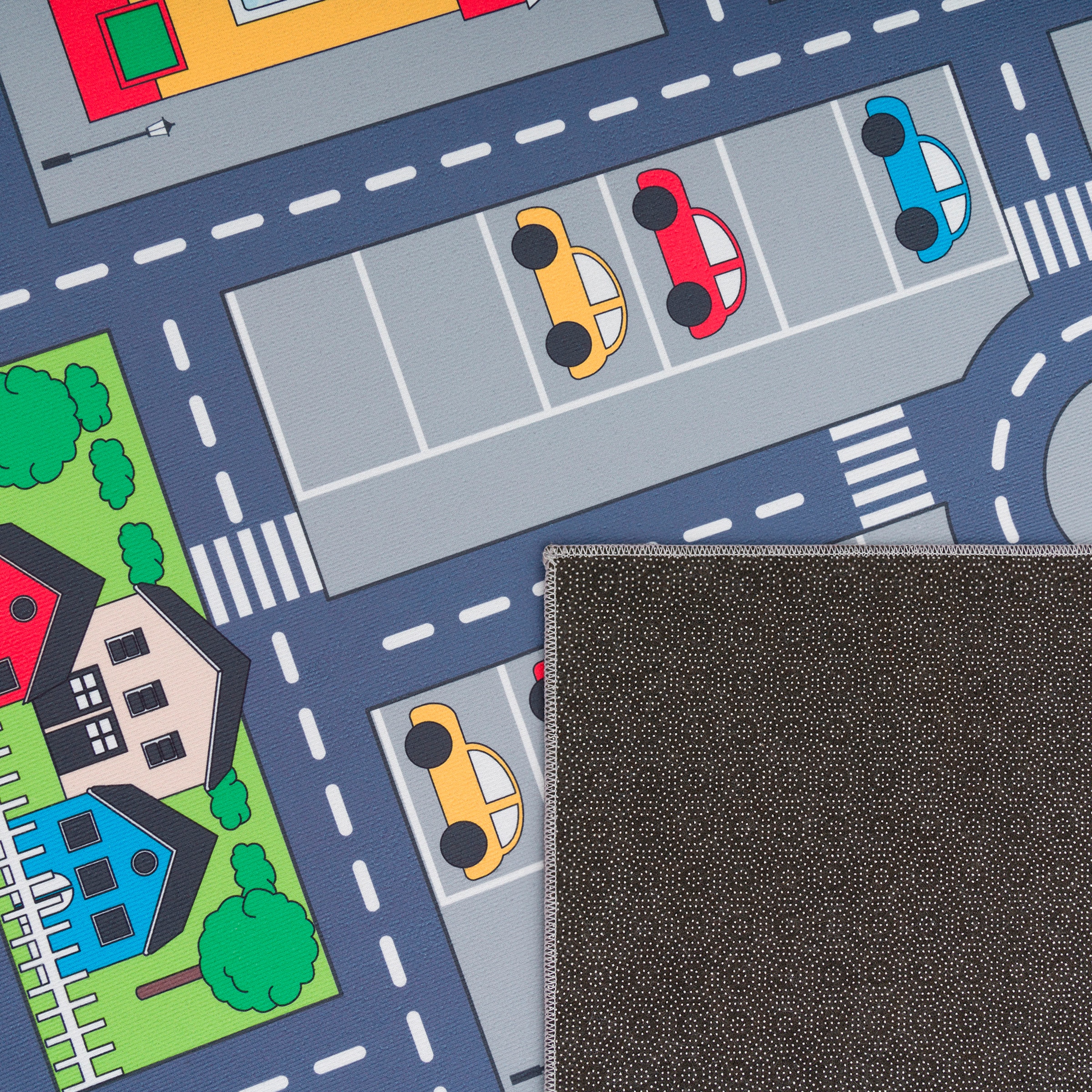Paco Home Kinderteppich »Bino 576«, rechteckig, 4 mm Höhe, Kurzflor, Straßen-Spiel-Teppich, Kinderzimmer