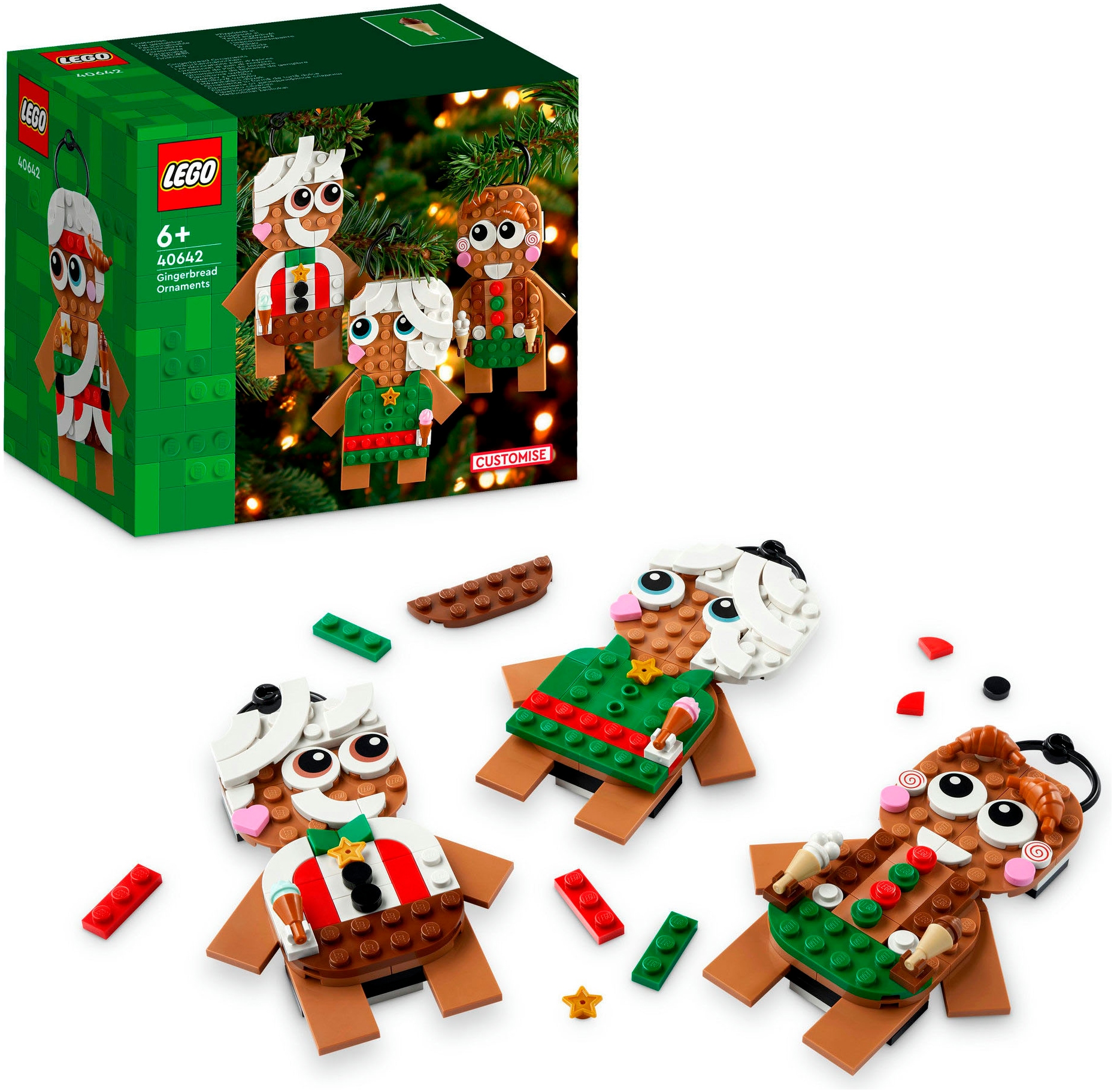 LEGO® Konstruktionsspielsteine »Lebkuchenmännchen (40642), LEGO Iconic«, (190 St.), Made in Europe