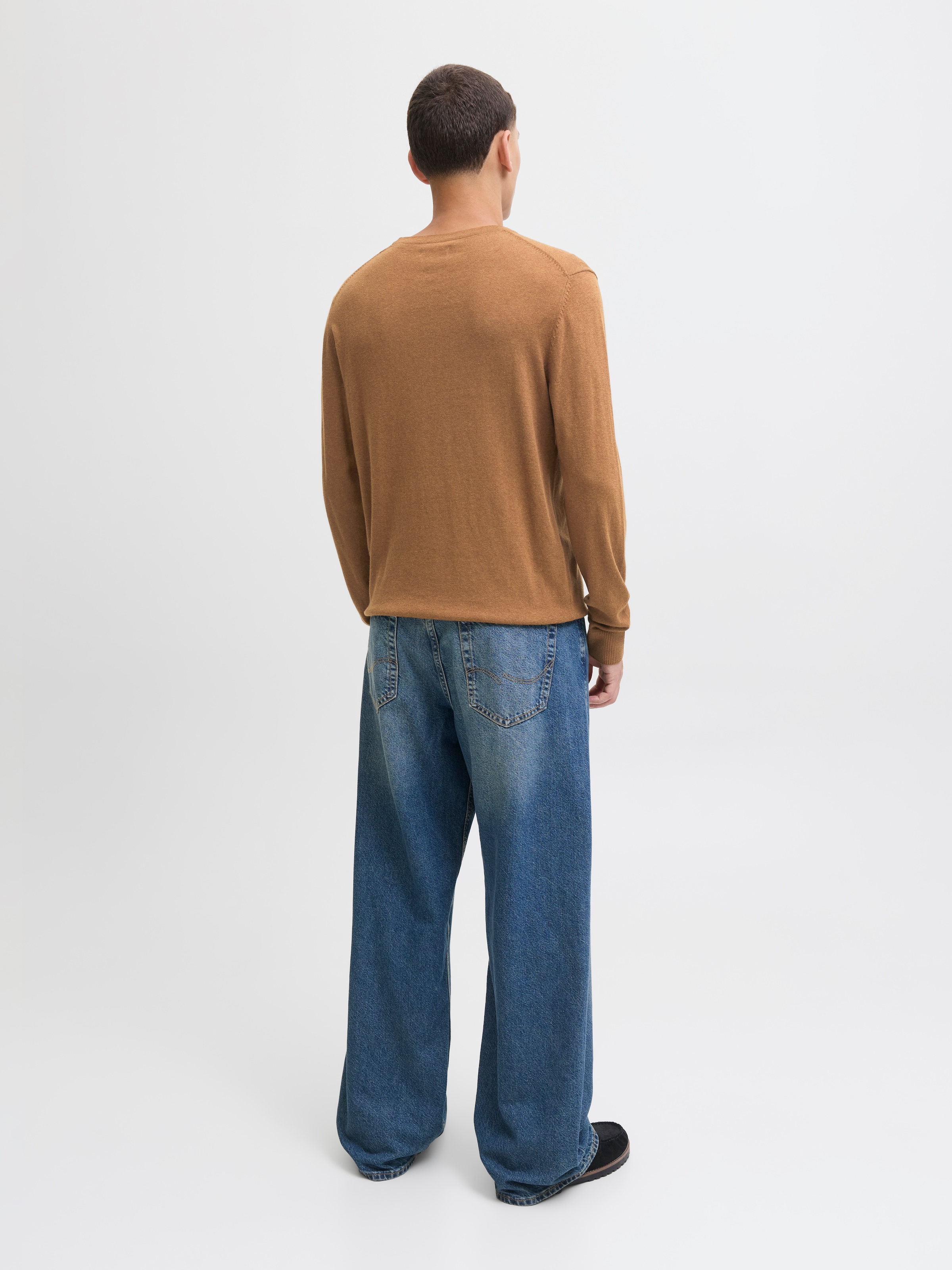 Jack & Jones Rundhalspullover »JJEEMIL KNIT CREW NECK NOOS« Baumwollmischung, regular fit