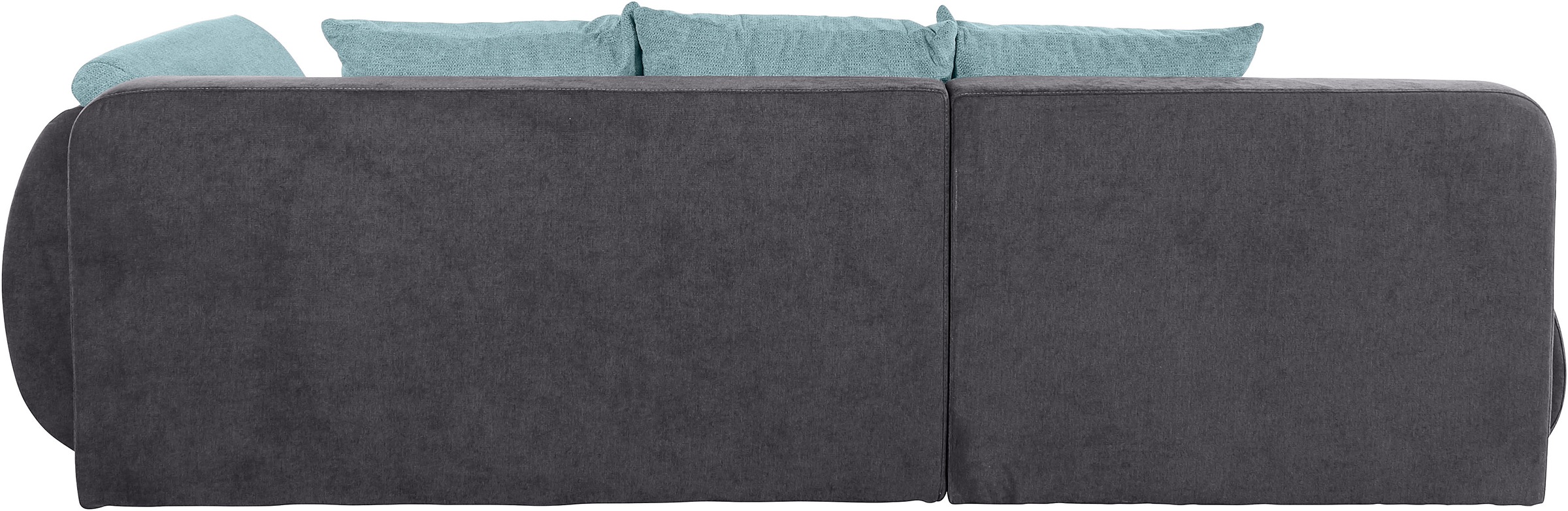 INOSIGN Ecksofa »Imola, elegant und modern, aktuelle Steppung im Sitz, bequem, L-Form«, frei im Raum stellbar, wahlweise mit Bettfunktion und Bettkasten