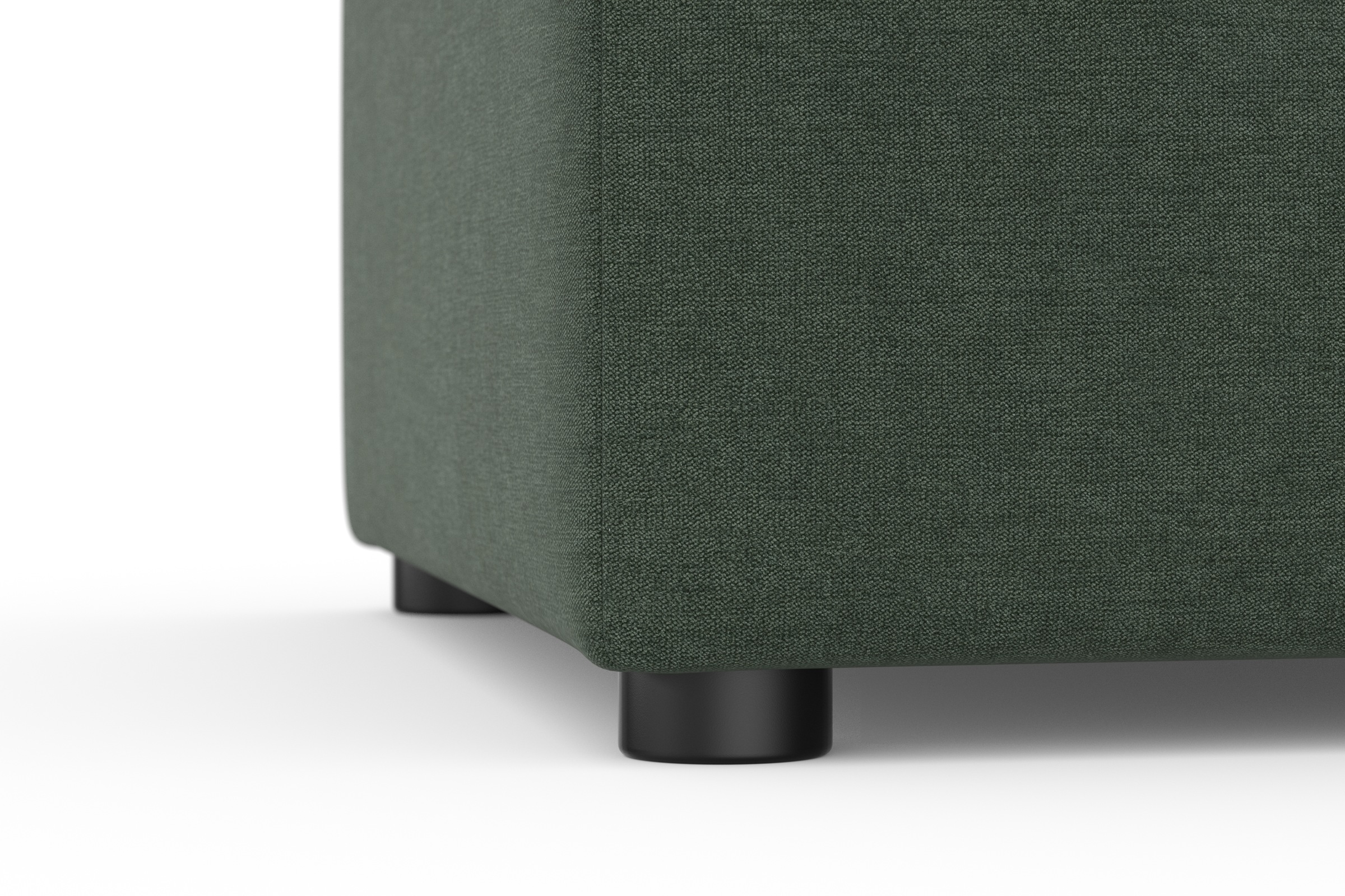 DOMO collection Hocker »Topper«, mit Wellenunterfederung, auf Kunststoffgleitern