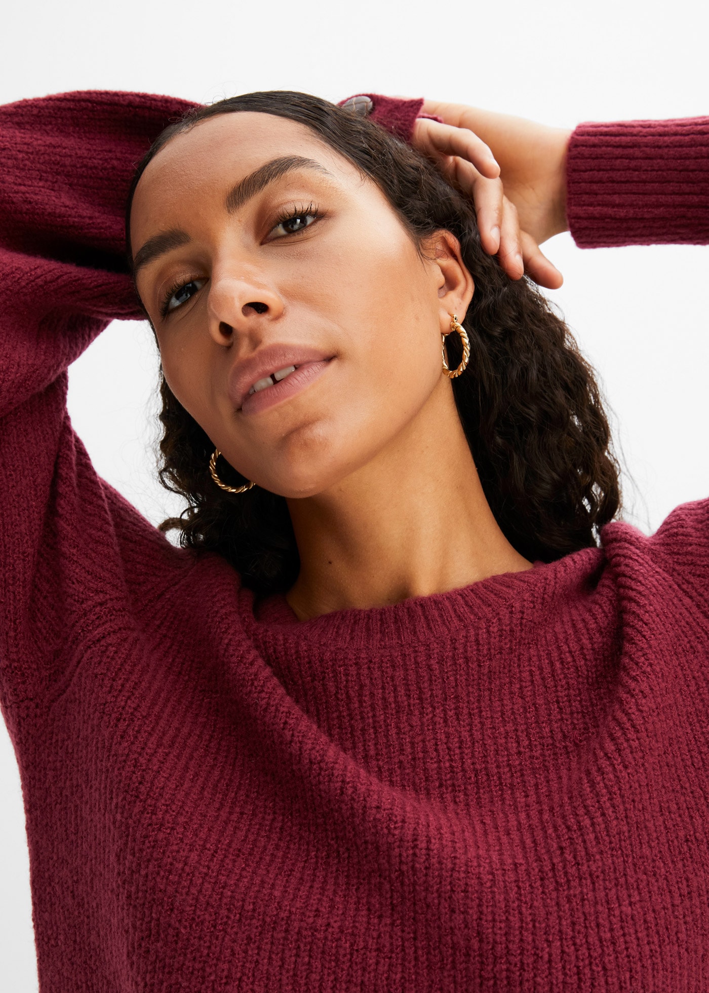 bonprix Longpullover »Longpullover mit Knöpfen« Longpullover mit Knöpfen