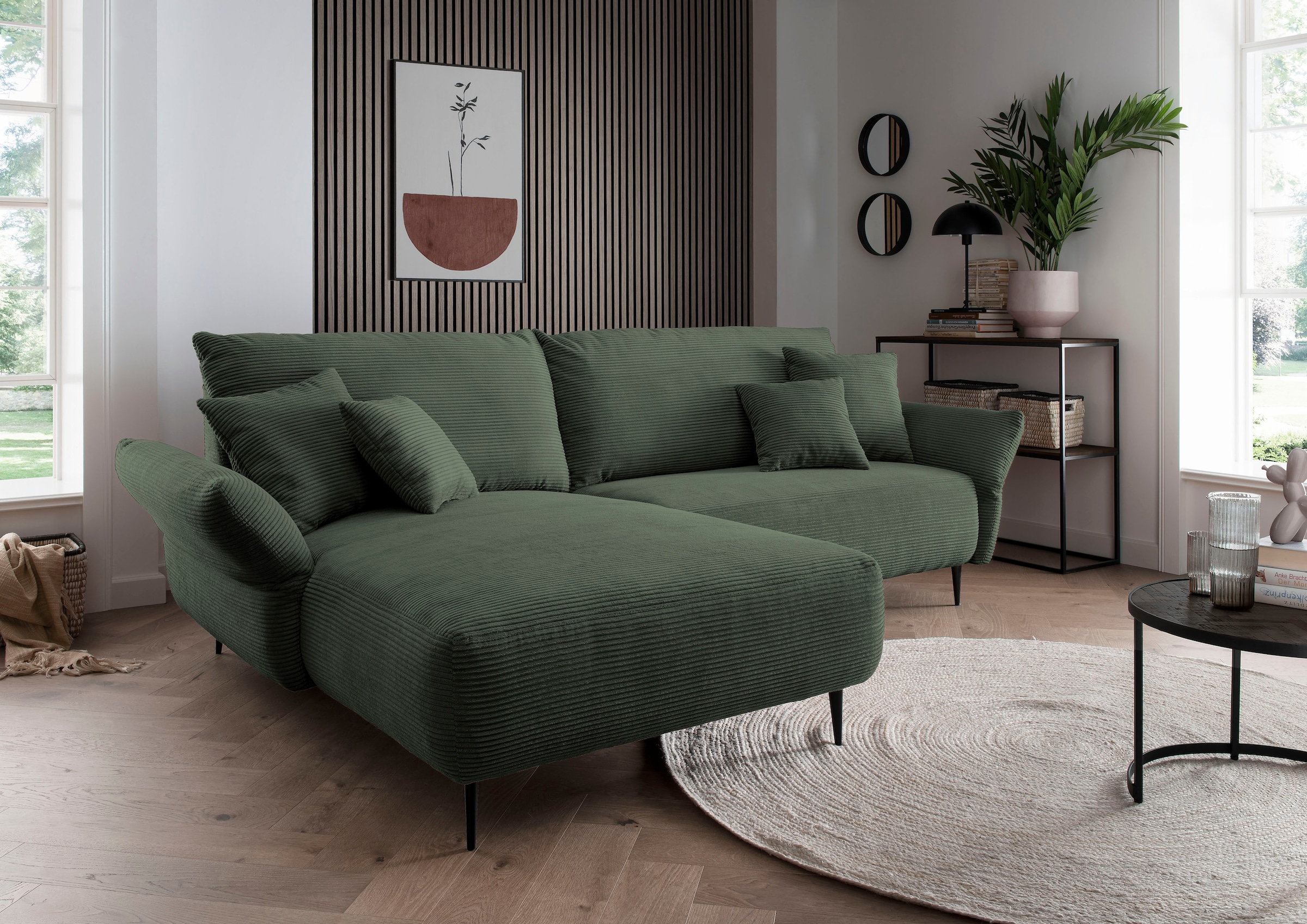 INOSIGN Ecksofa »Amarena L-Form« inklusive Armlehnenverstellfunktion, 4x Zi günstig online kaufen