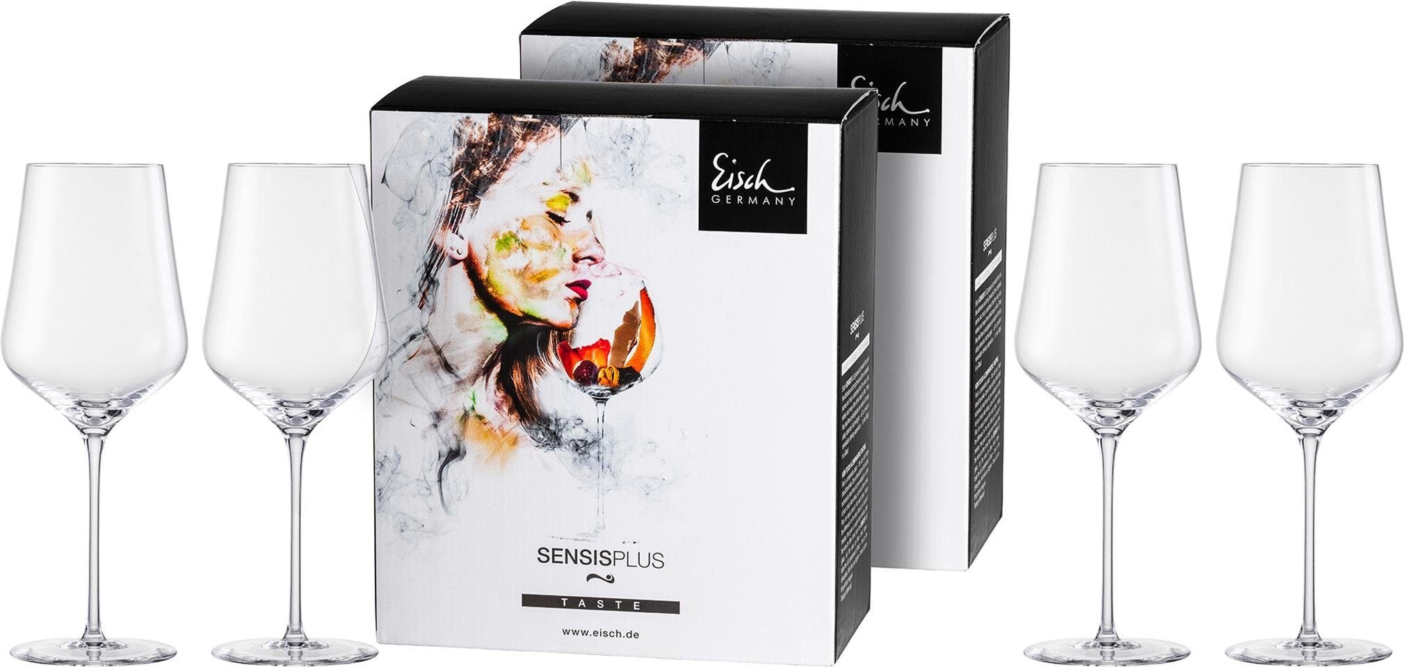 Eisch Germany Rotweinglas »Sky SensisPlus«, (Set, 4 tlg.), (Bordeauxglas), Bleifrei, 620 ml, 4-teilig