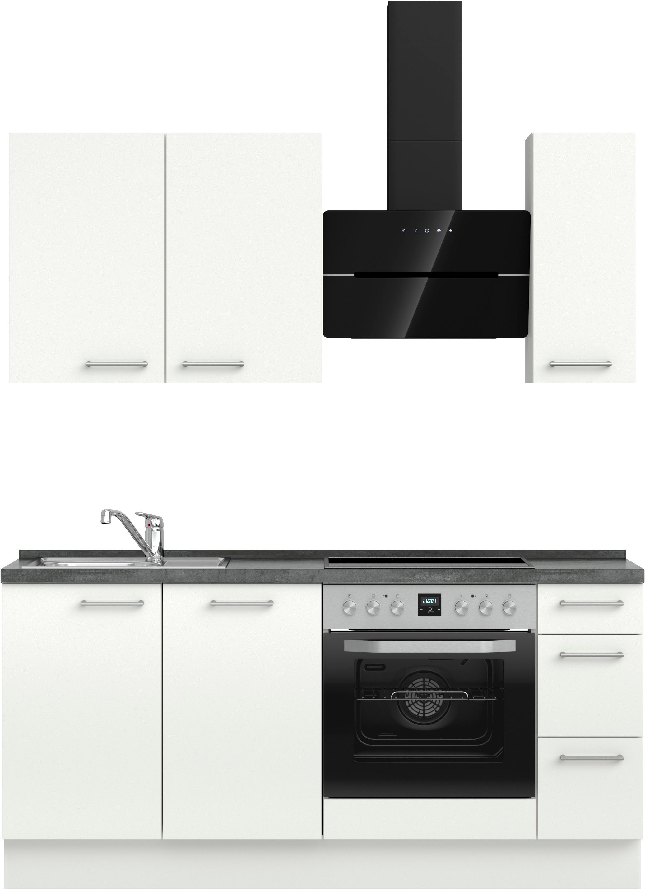 nobilia® Küchenzeile »"Laser II", Ausrichtung wählbar, Breite 180 cm« vormo günstig online kaufen