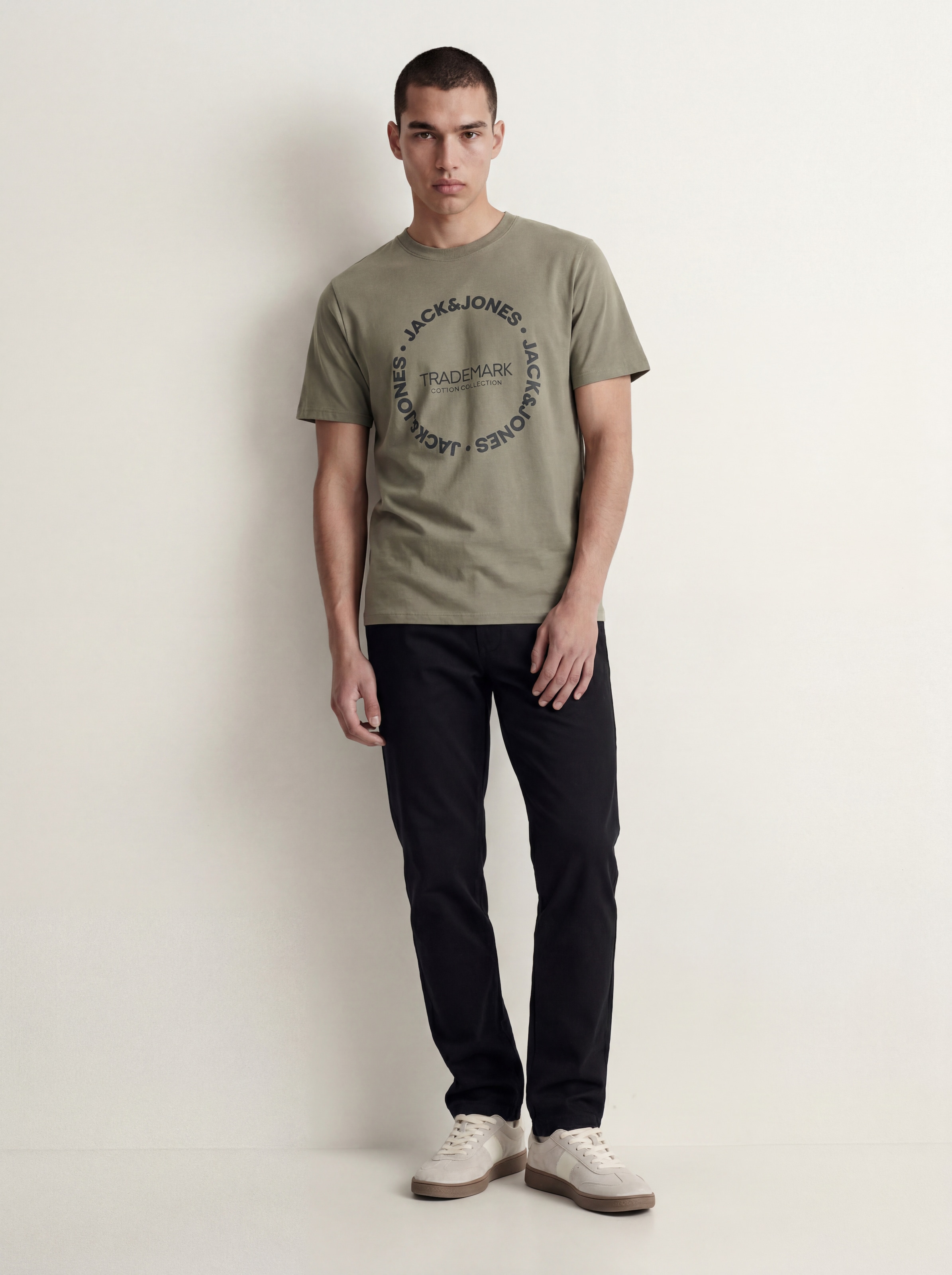 Jack & Jones T-Shirt »JJBENSON TEE SS CREW NECK« Baumwolle, regular fit