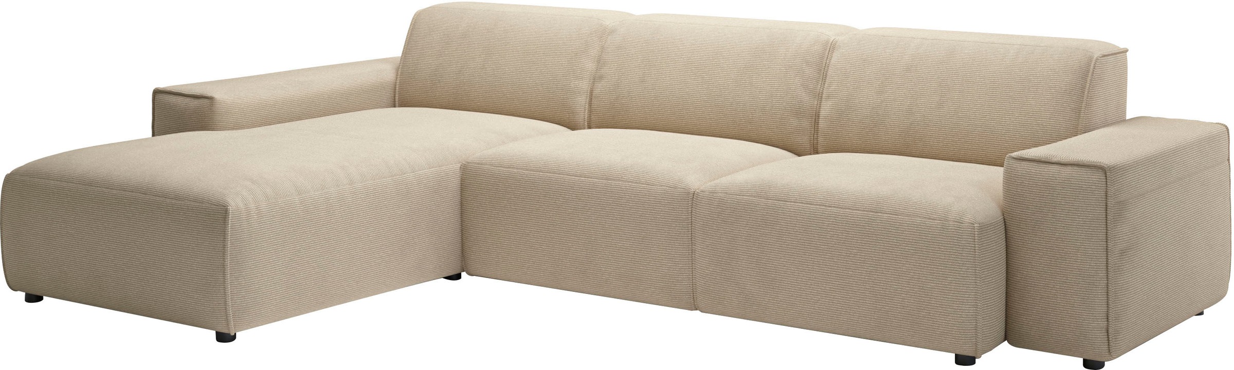 andas Ecksofa »Glimminge auch in Breitcord, Feincord, Bouclé + Easy care-Bezug«, L-Form, Breite 294, Zierkissen