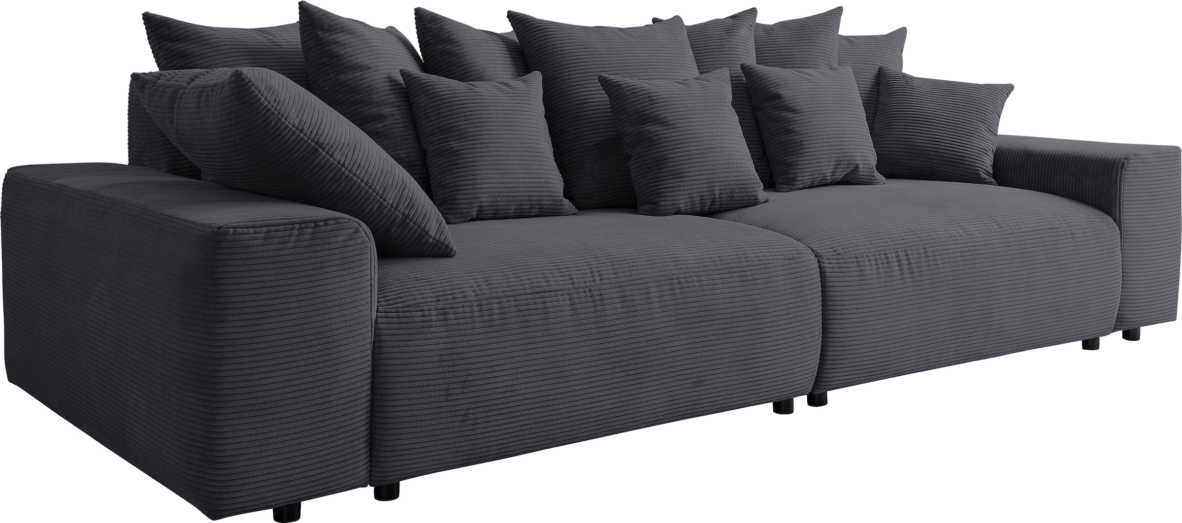 WERK2 Big-Sofa »Maxi B, Breite 290 cm«, Maximaler Kuschelkomfort: XXL-Sofa mit 78 cm Sitztiefe & 12 Kissen