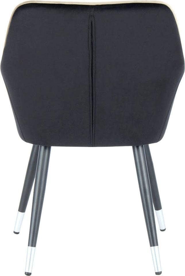 Kayoom Stuhl »Amino 625, stilvoller Design-Stuhl,samtweicher Bezug aus Velvet-Stoff«, 1 St., samtweicher Bezug, elegant, glamourös, elegante Optik