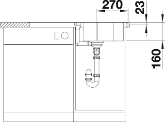 Blanco Küchenspüle »LANTOS 45 S-IF«