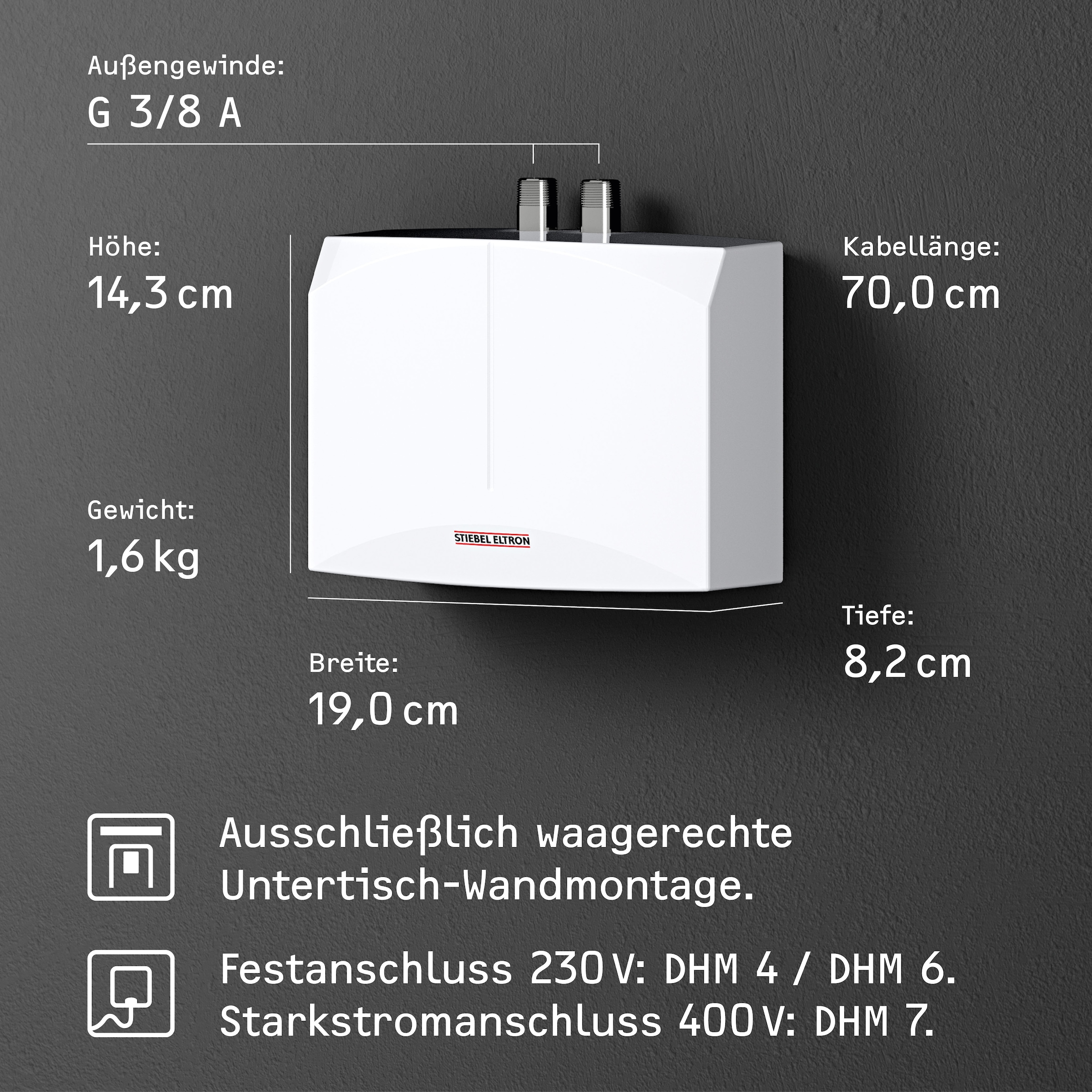 STIEBEL ELTRON Klein-Durchlauferhitzer »DHM 4«, hydraulisch, für Handwaschb günstig online kaufen