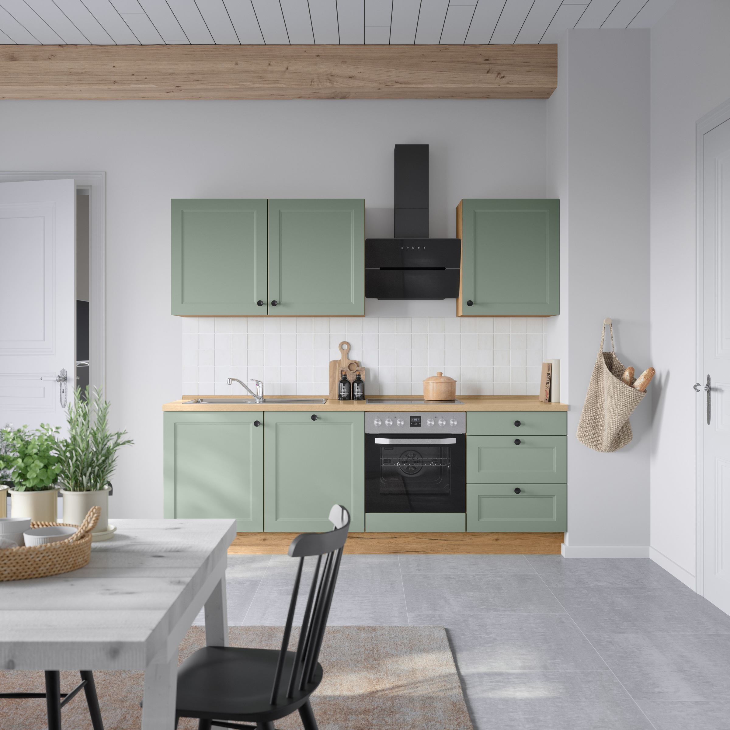 nobilia® Küchenzeile »"Cascada II"«, vormontiert, Breite 240 cm, Ausrichtun günstig online kaufen