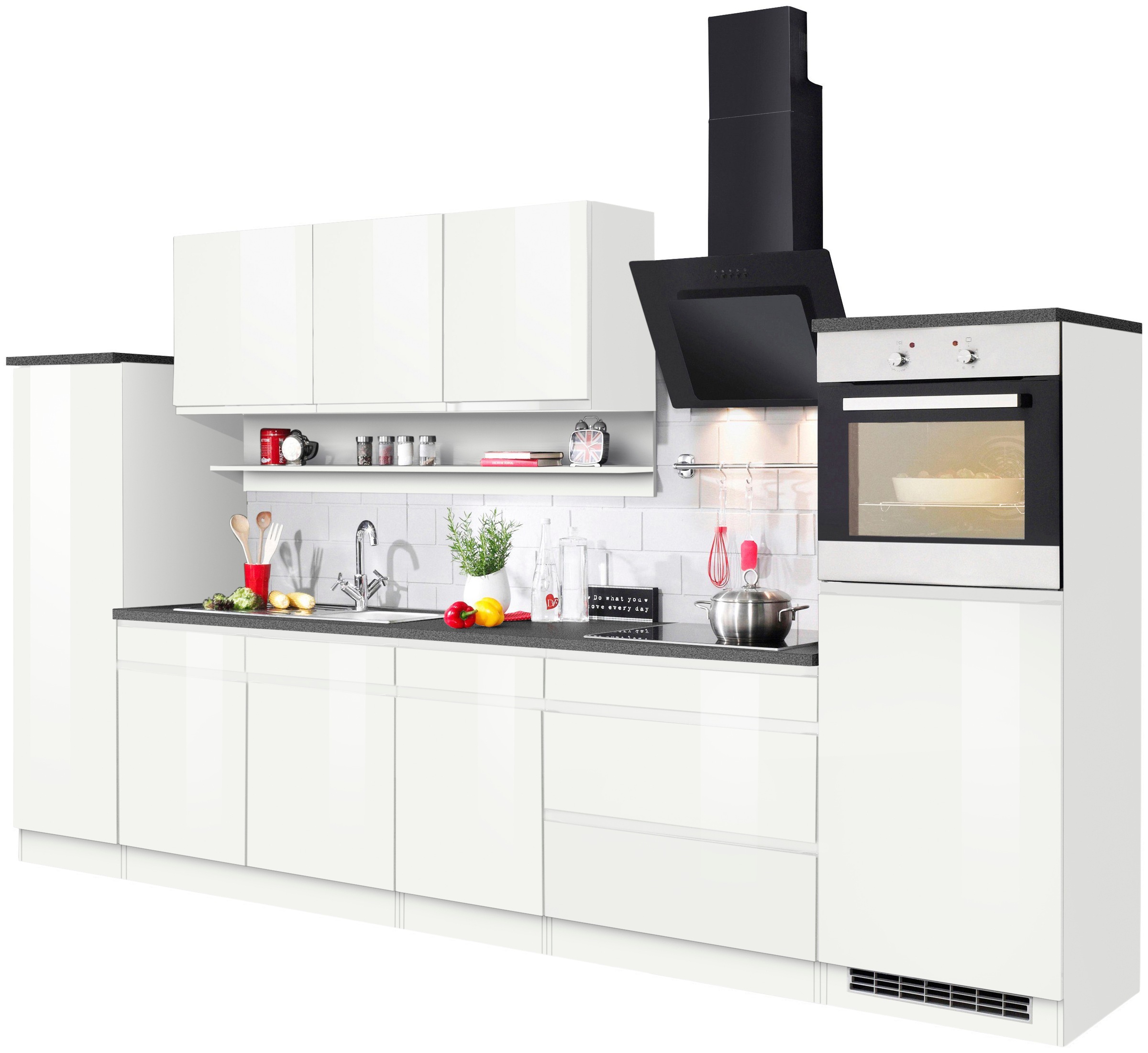 KOCHSTATION Küchenzeile »KS-Virginia« Breite 290 cm, wahlweise mit Induktio günstig online kaufen