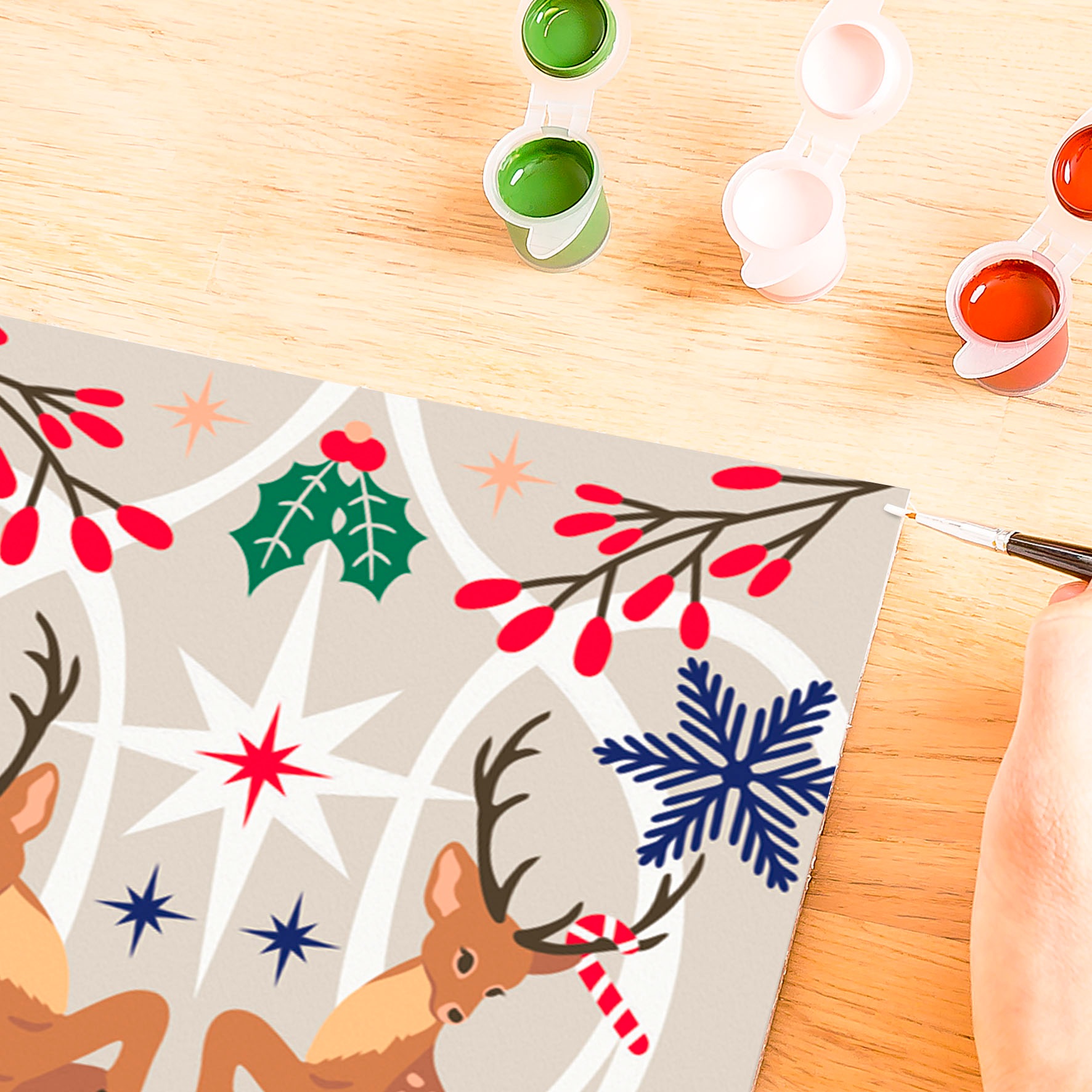 Ravensburger Malen nach Zahlen »CreArt Adults Trend, Weihnachtlicher Hirsch«, Made in Europe