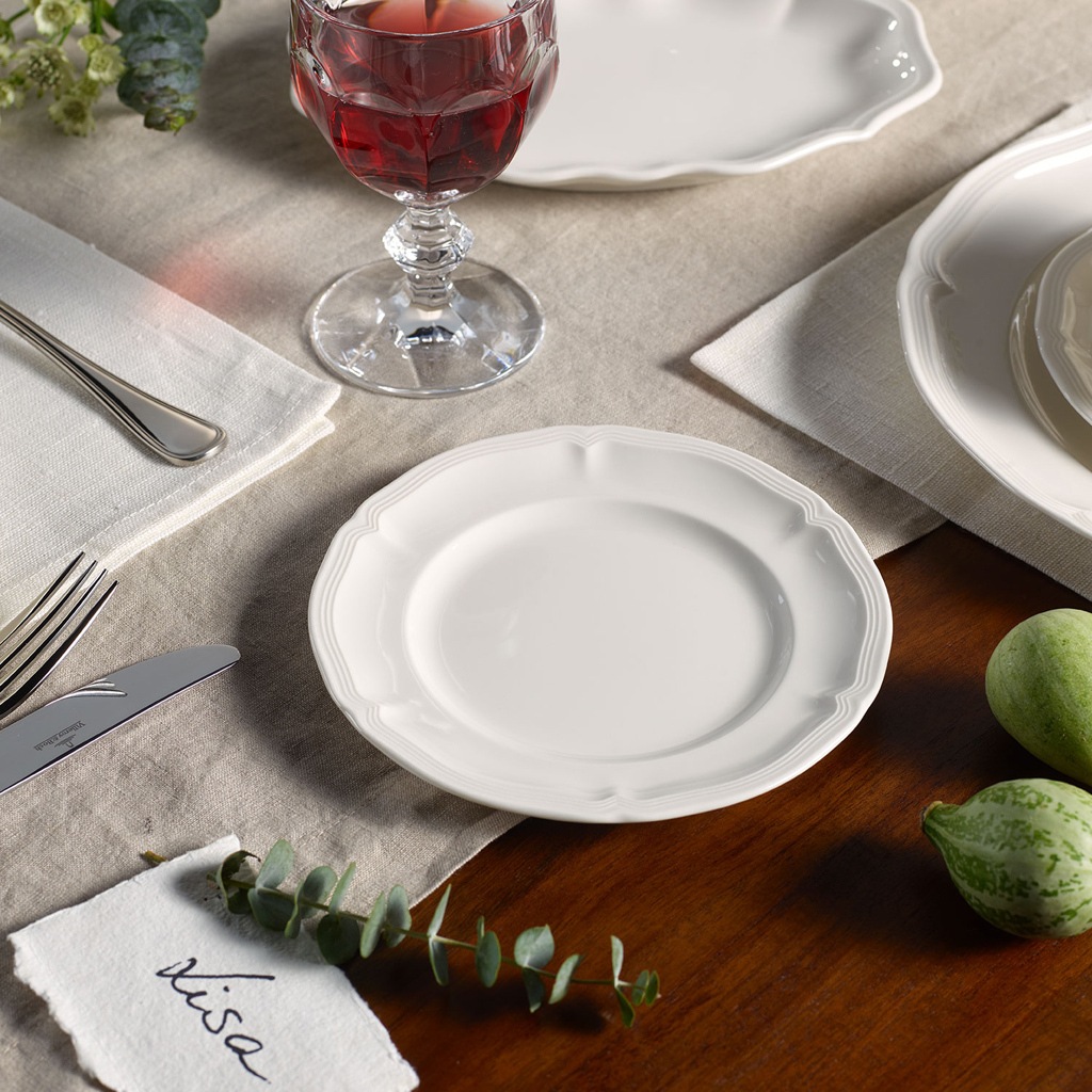 Villeroy & Boch Brotteller »Brotteller Manoir ø 17,4 cm 6er Set weiß« günstig online kaufen