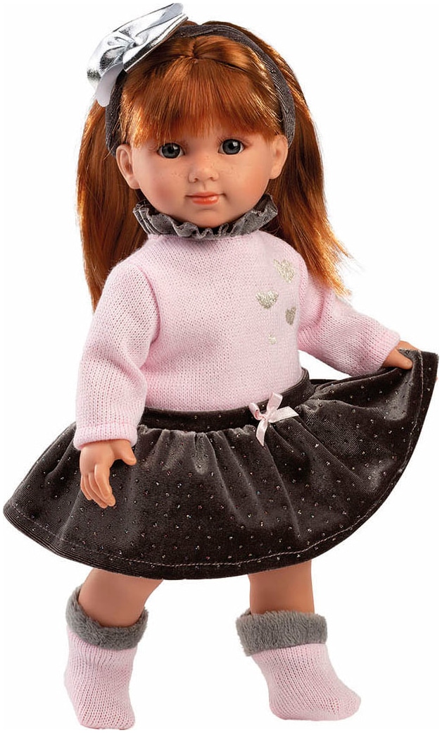 Llorens Stehpuppe »Nicole, rothaarig mit Rock, 35cm«, Made in Europe