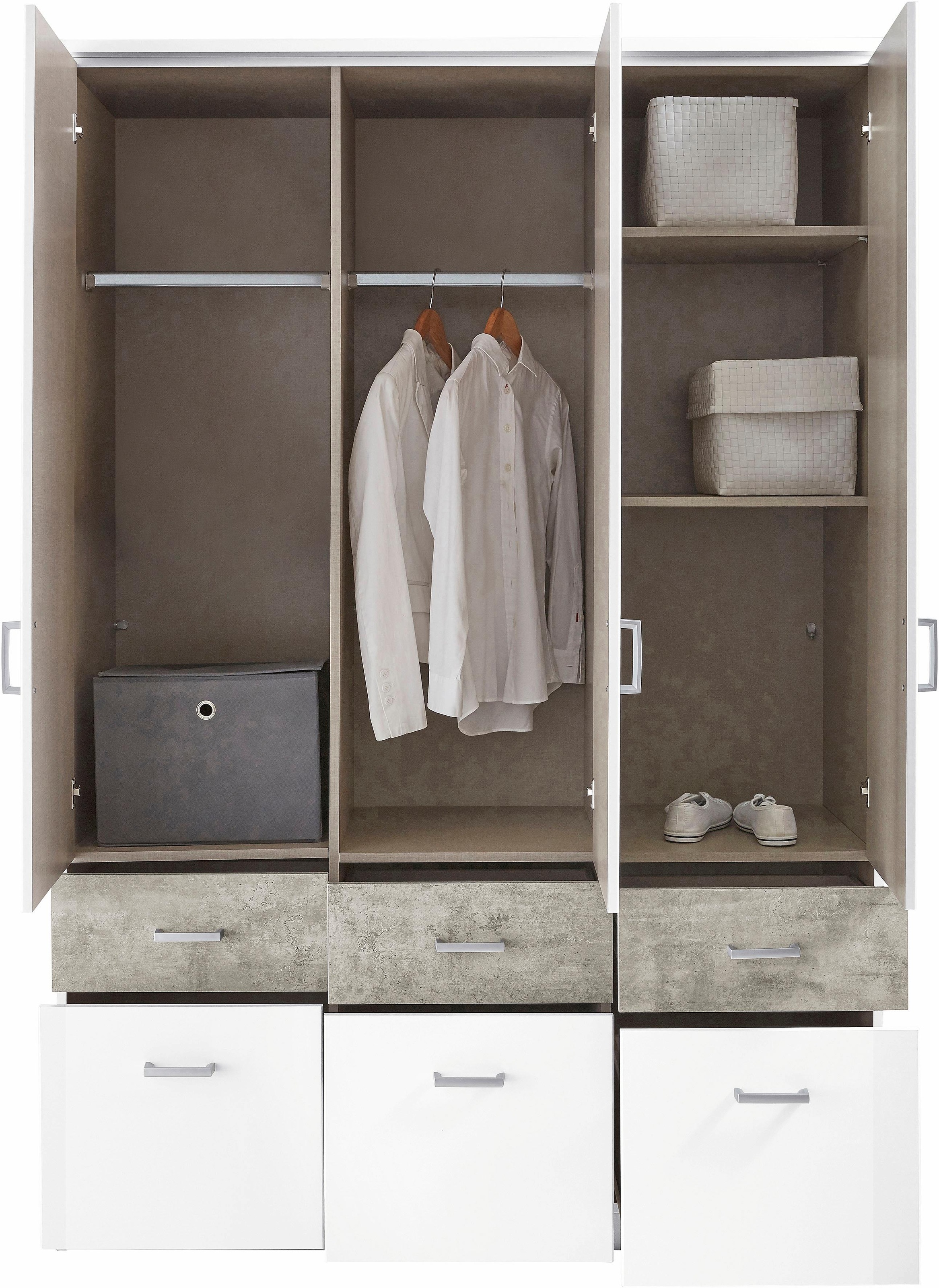 rauch Kleiderschrank »Kleiderschrank Schrank Garderobe deckenhoher Schrank BREMEN«, in vielen Farben und Ausführungen MADE IN GERMANY