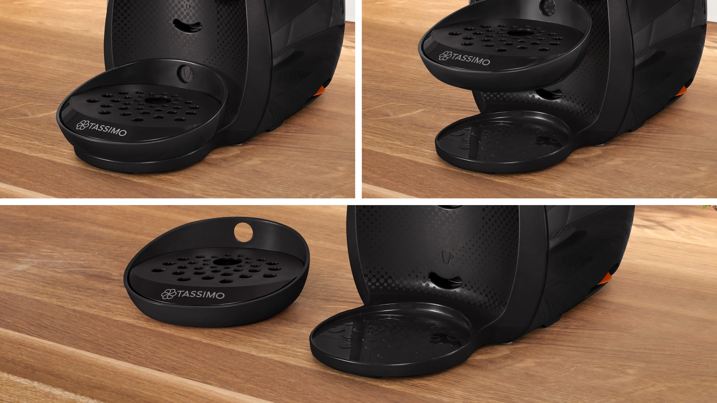 TASSIMO Kapselmaschine »Happy TAS1002N, über 70 Getränke, platzsparend«, nachhaltig, geeignet für alle Tassen, Wassertank 0,7 L, schwarz
