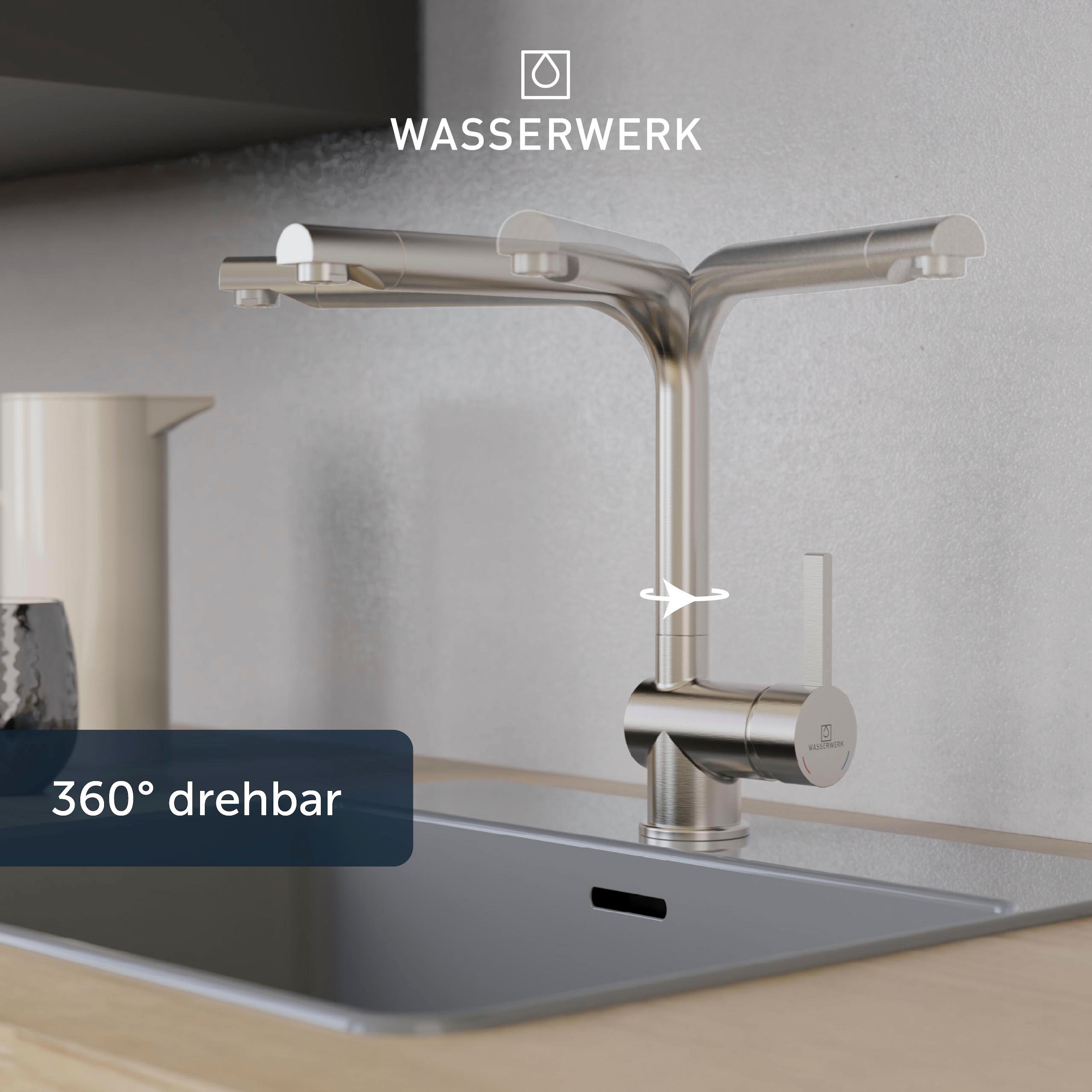 WASSERWERK Spültischarmatur »WK 4, Wasserhahn, Küche, Einhebelmischer«