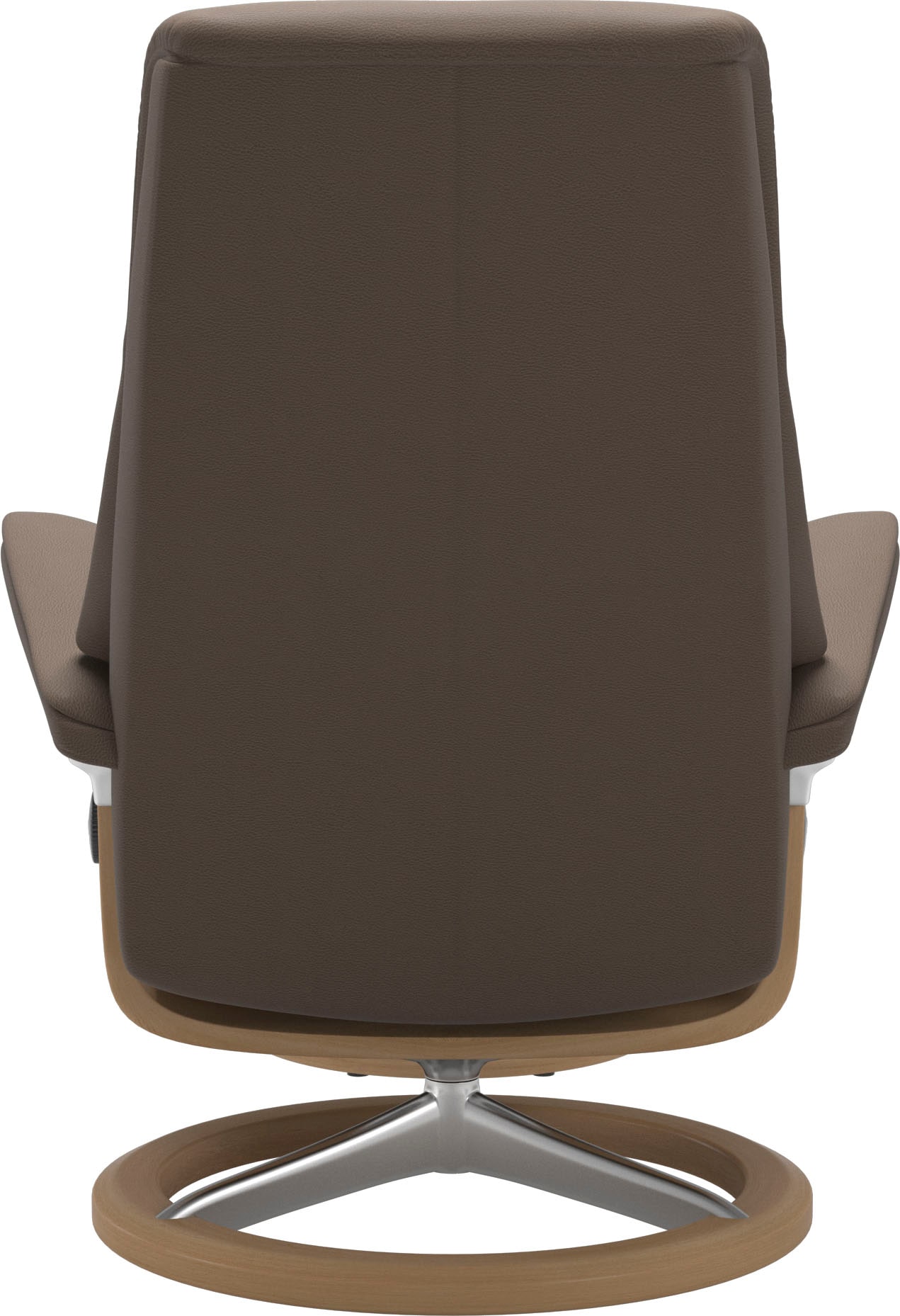 Stressless® Relaxsessel »View«, (Set, Relaxsessel mit Hocker), mit Signature Base, Größe M,Gestell Eiche